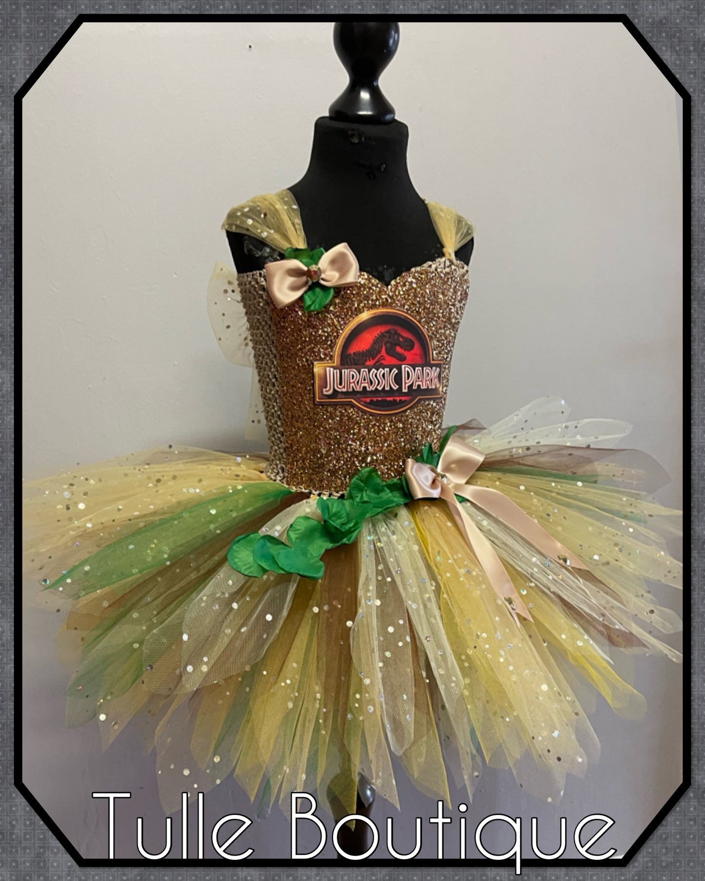 Jurassic Park safari jungle Halloween birthday tutu dress