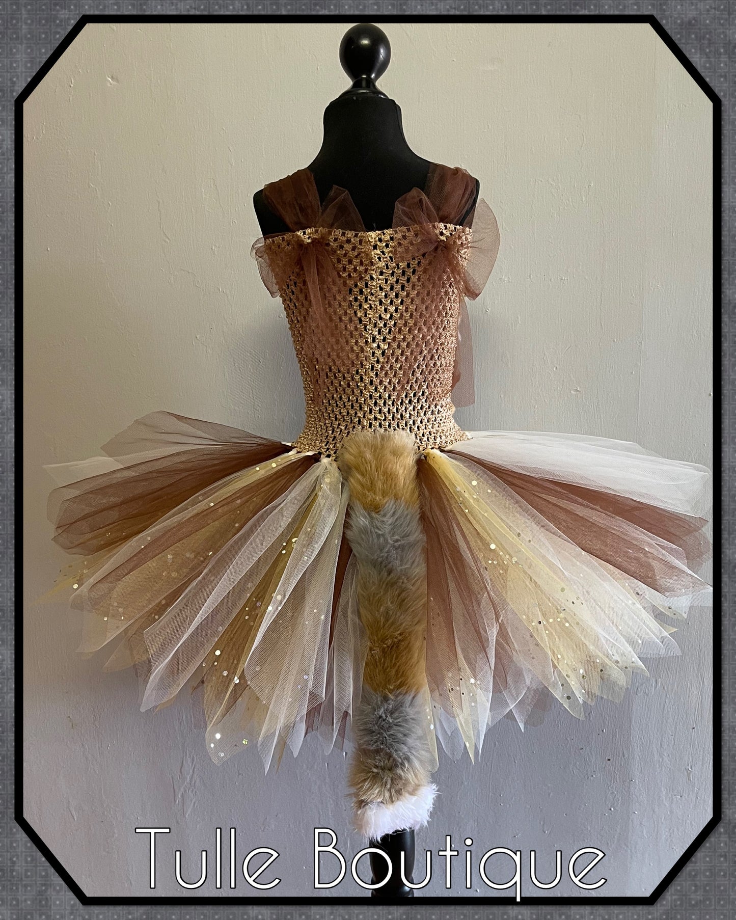 Fox tutu dress jungle animal party outfit