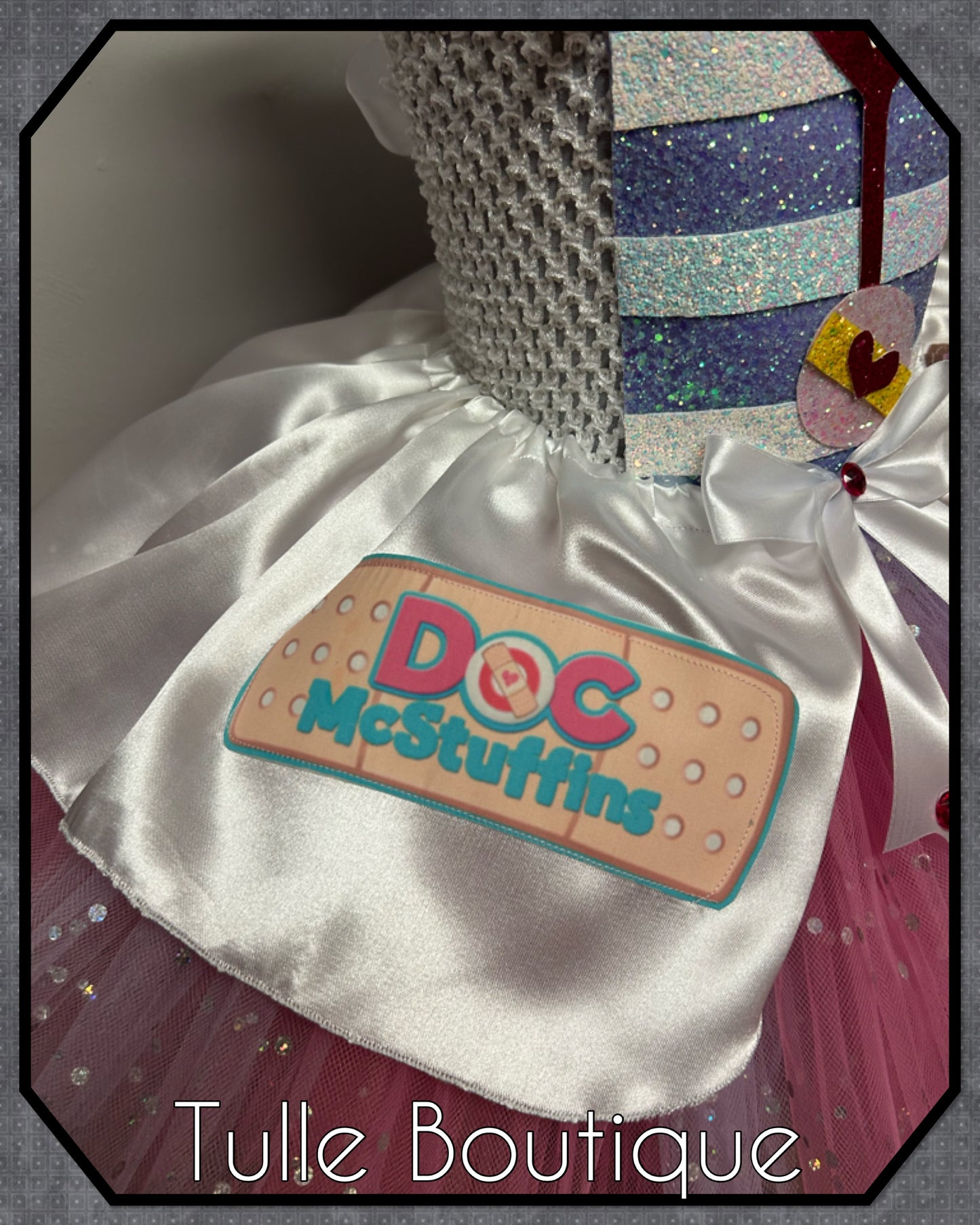 Girls Doc Mcstuffins party ballgown tutu dress fancy dress costume