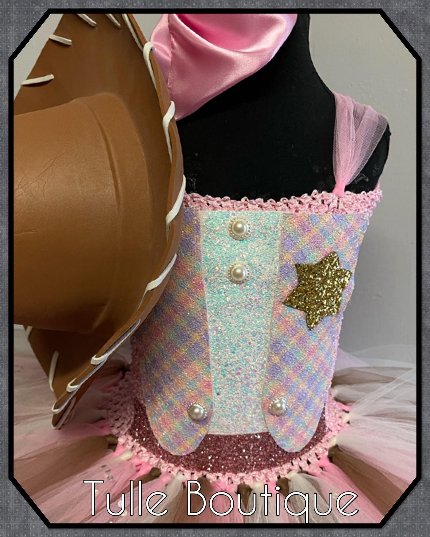 LARA. Girls Cowgirl sheriff tutu dress dance outfit