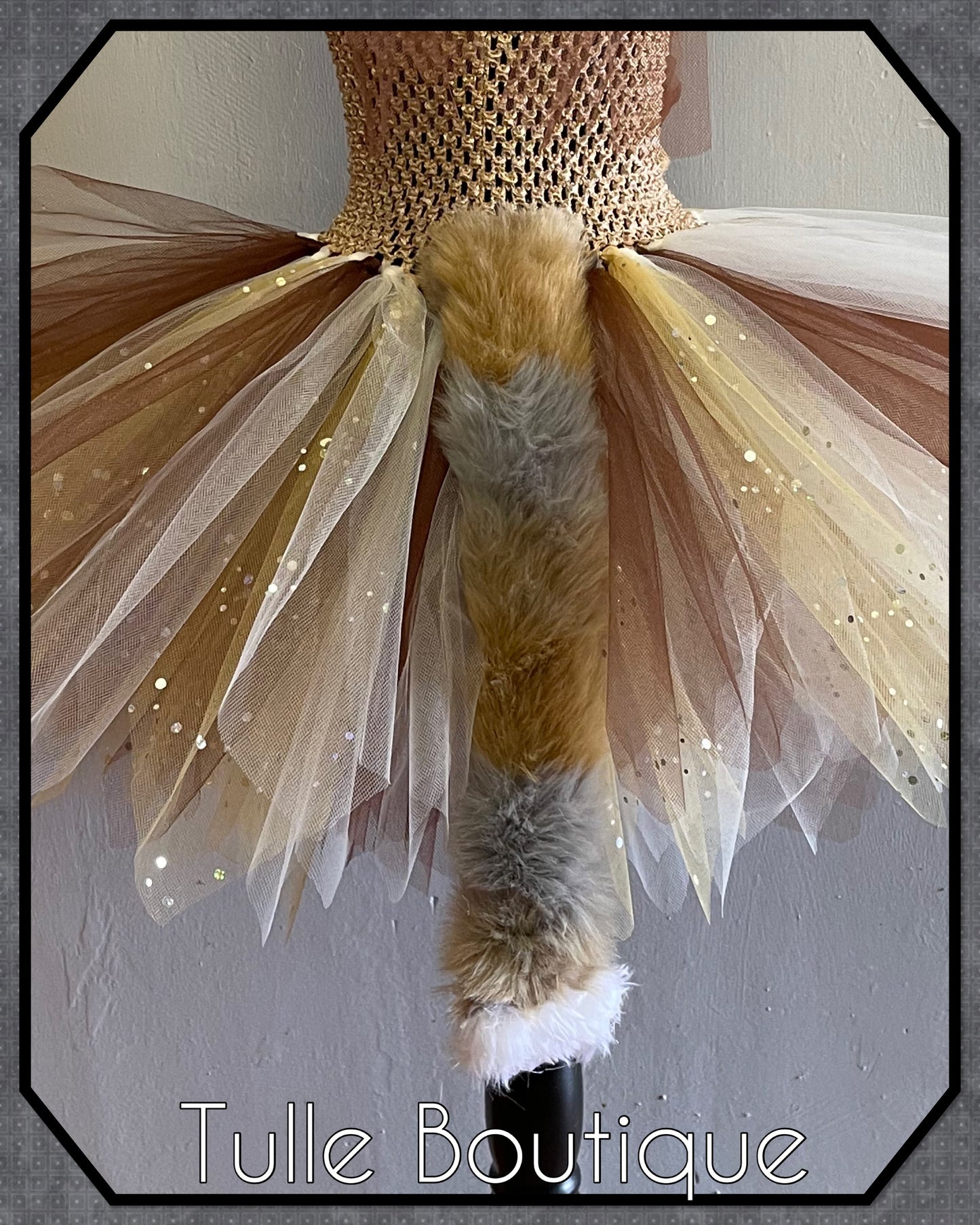 Fox tutu dress jungle animal party outfit