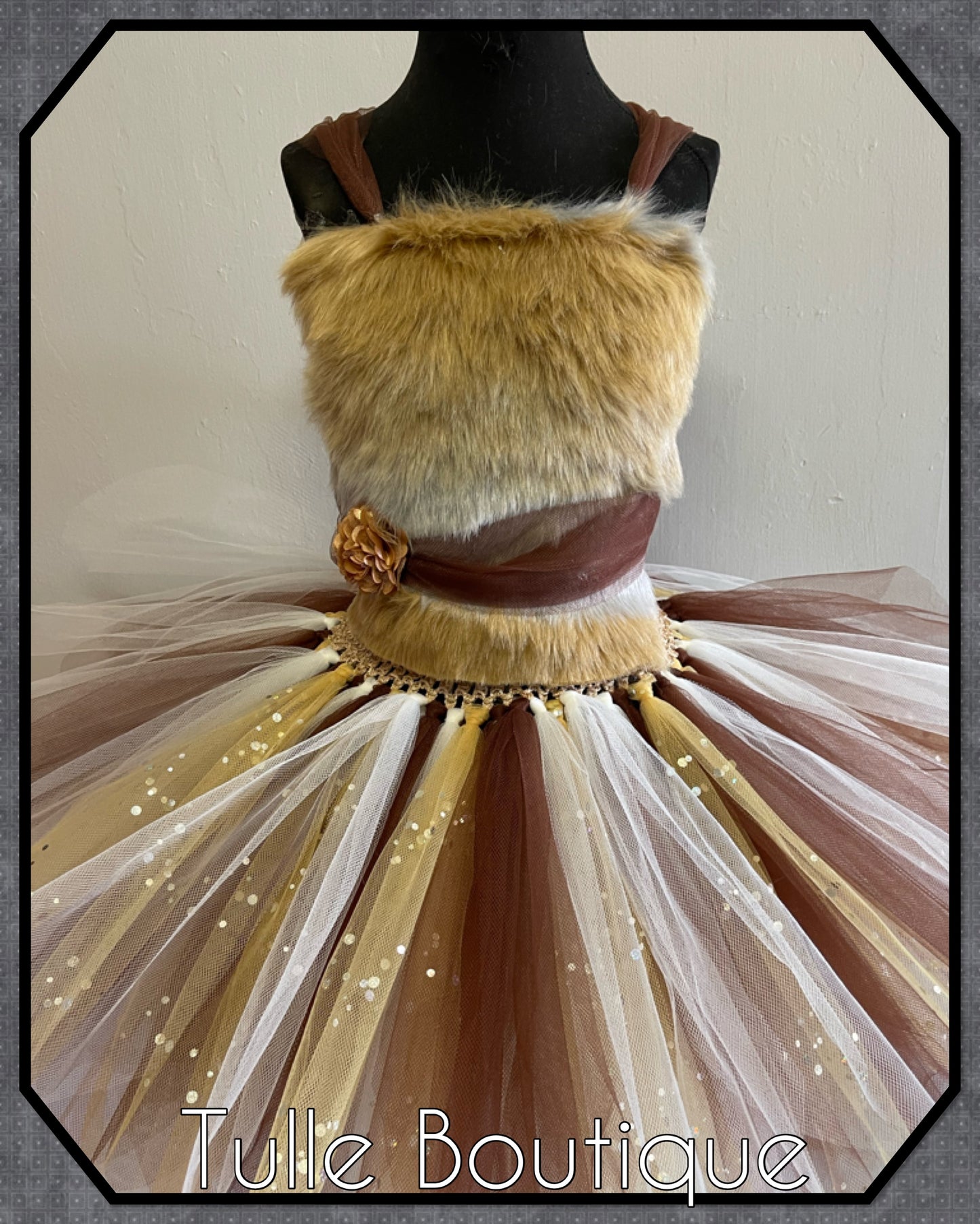 Fox tutu dress jungle animal party outfit