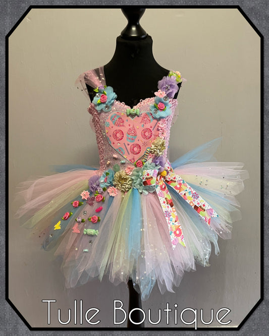 Candyland sweet and donuts birthday party tutu dress