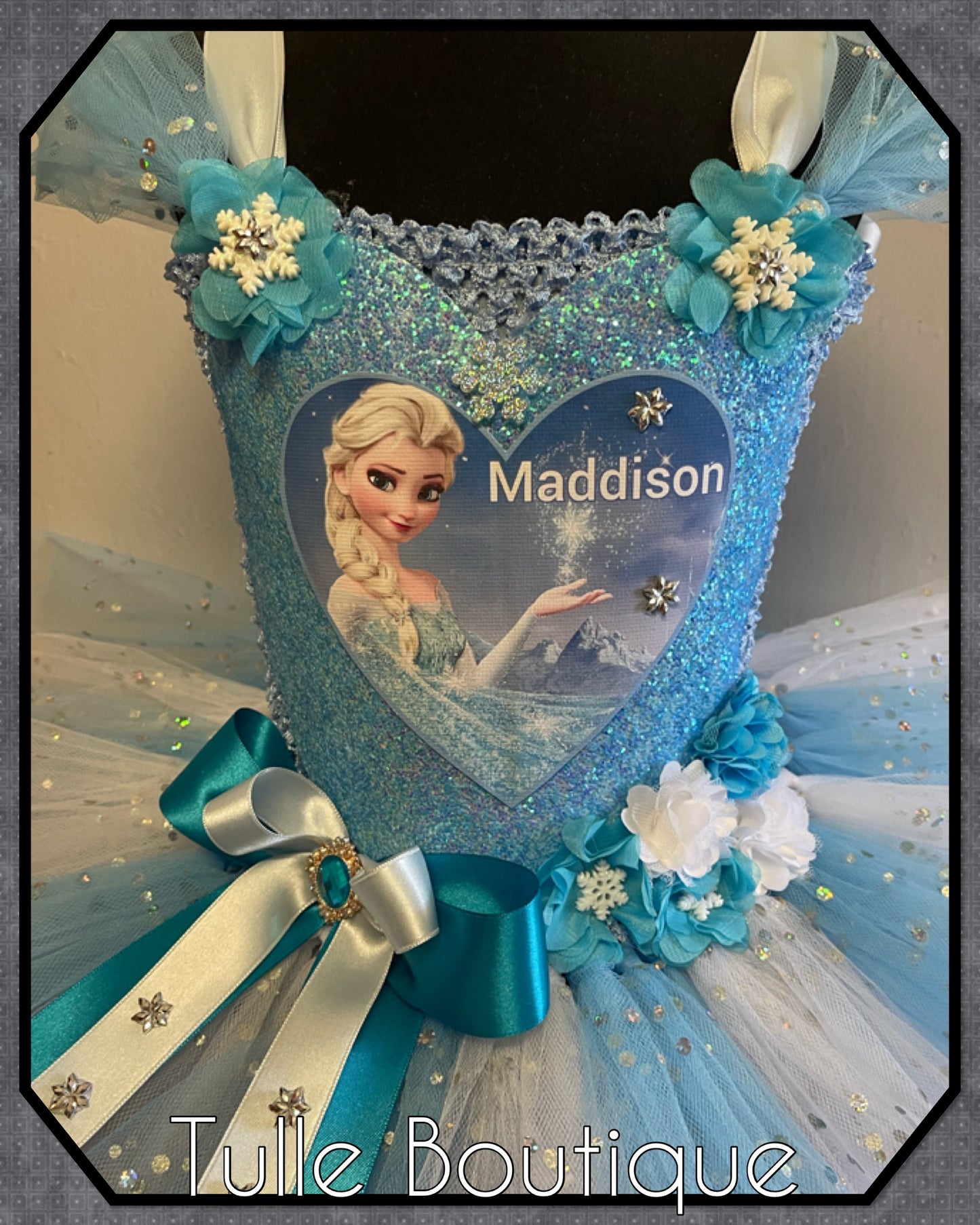 Frozen Elsa birthday party princess tutu dress