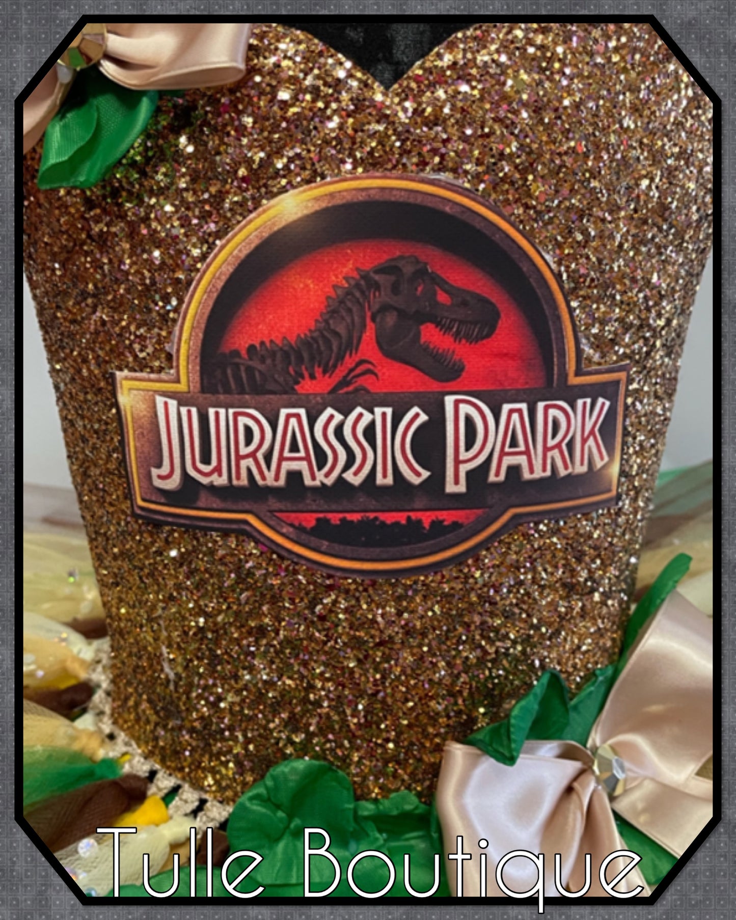 Jurassic Park safari jungle Halloween birthday tutu dress