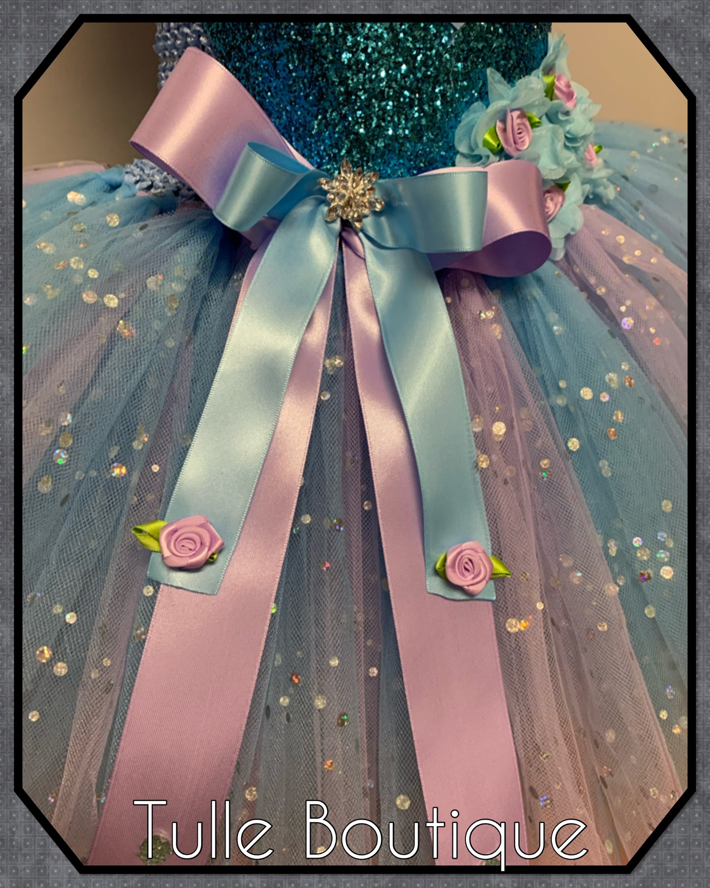 Frozen 2 Anna and Elsa princess tutu birthday party dress