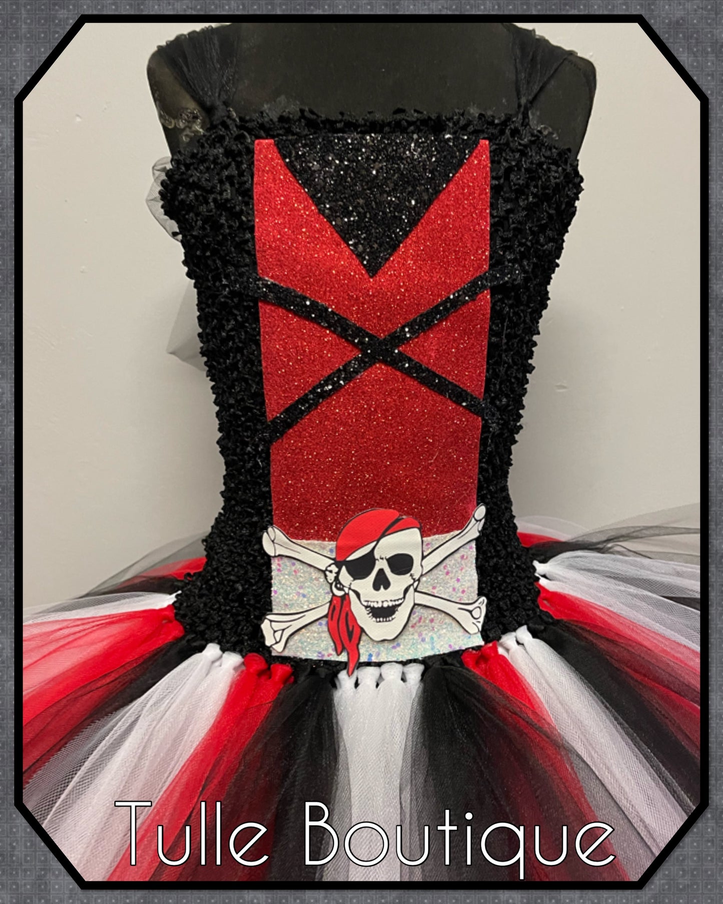 Girls Pirate birthday tutu dress fancy dress costume