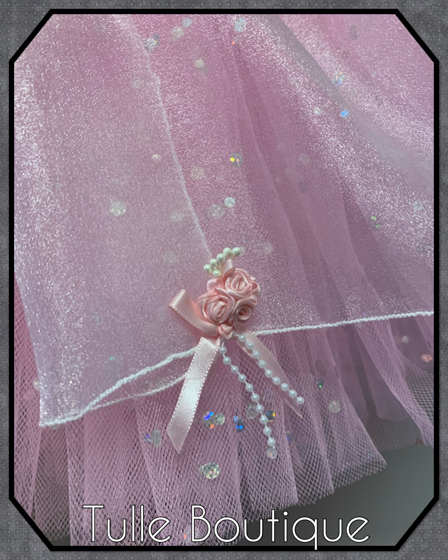Girls Baby pink Princess organza ballgown tutu dress