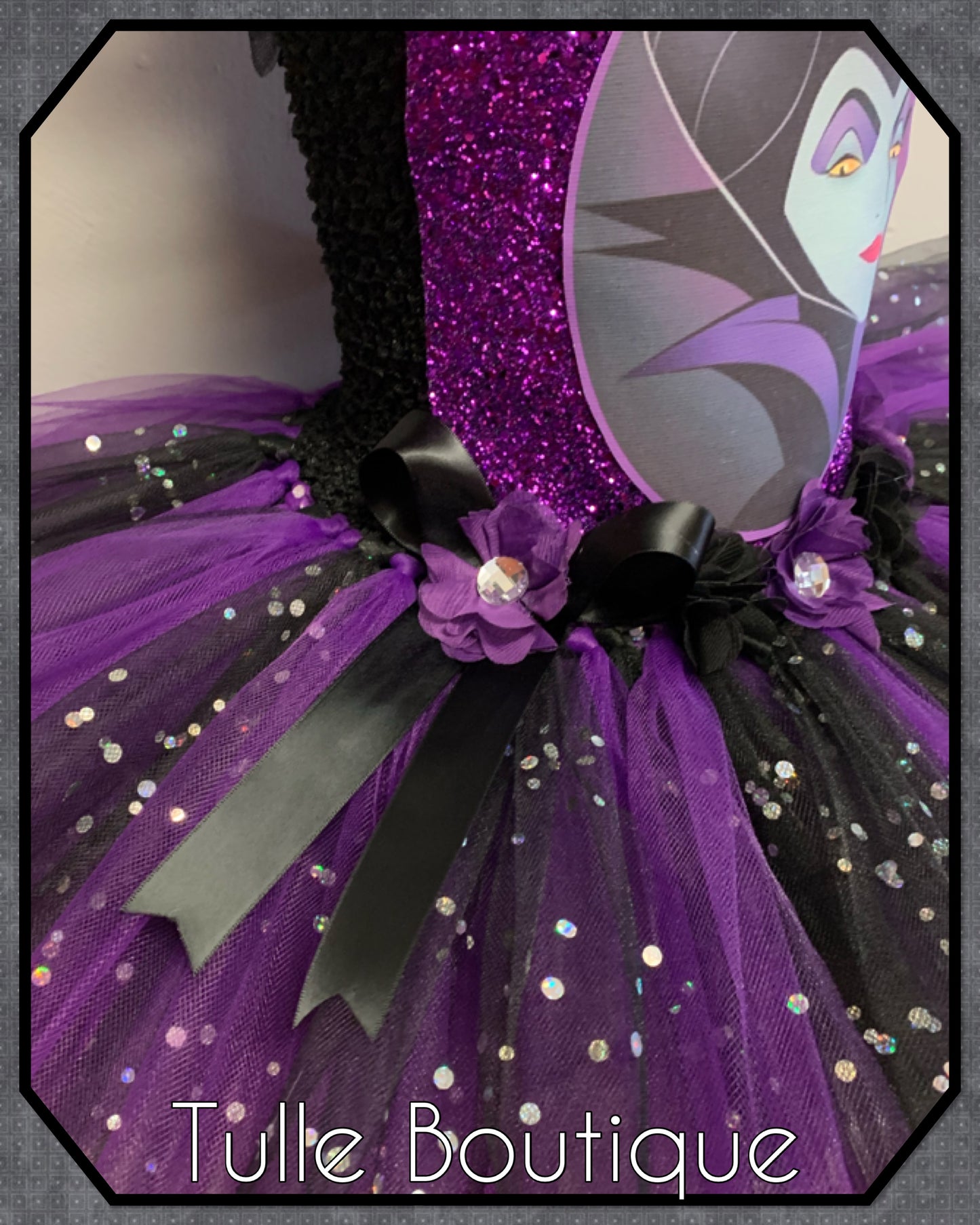 Girls Maleficent Halloween birthday world book tutu dress