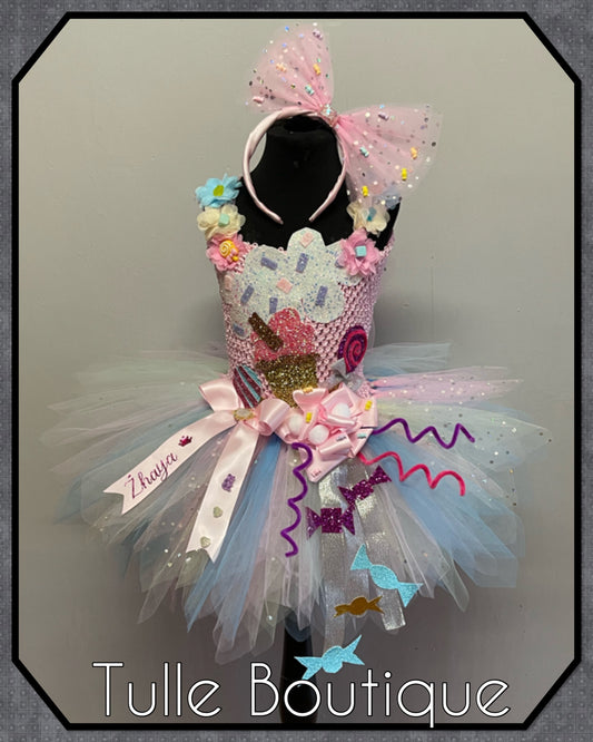 Candyland sweet birthday party tutu dress