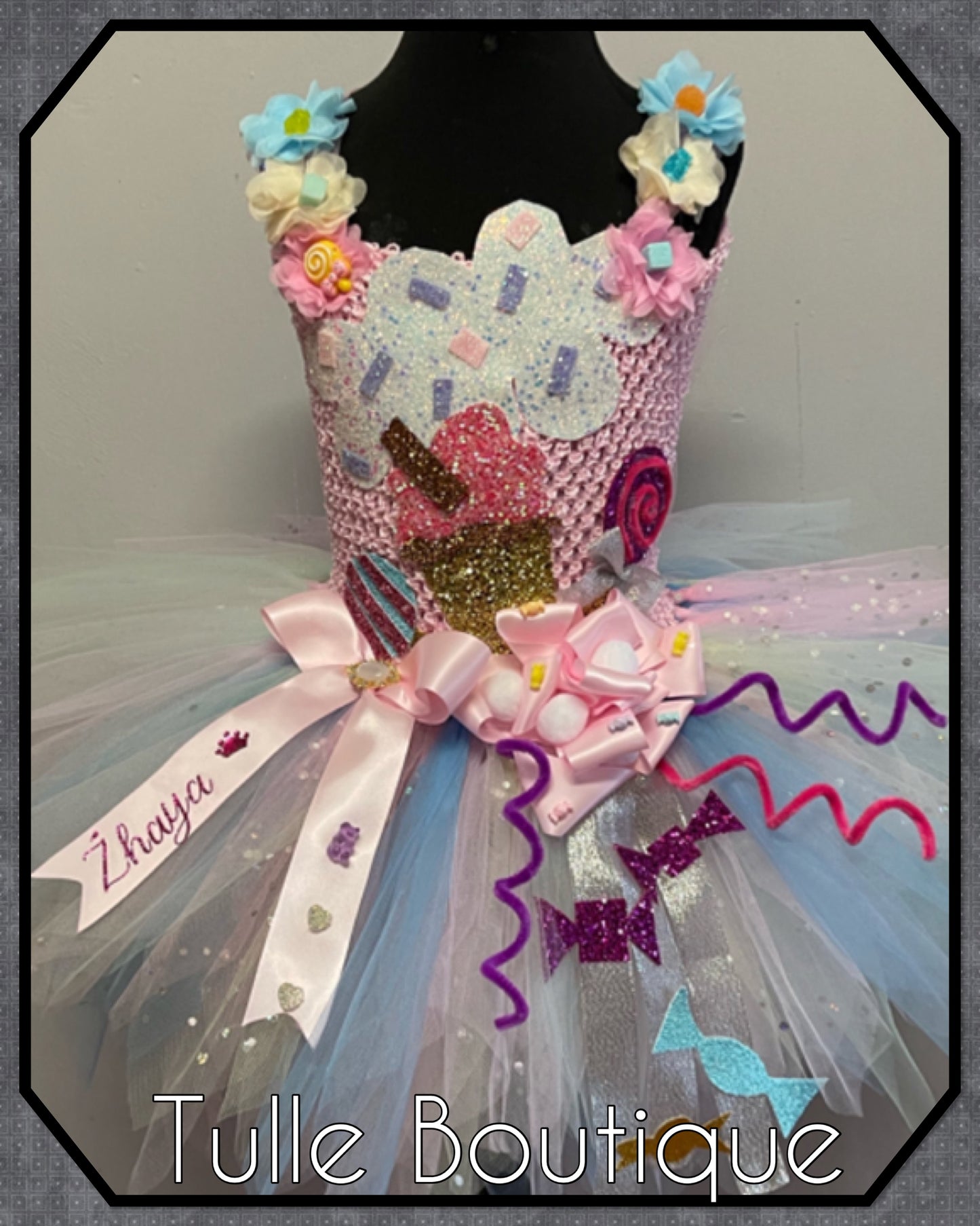 Candyland sweet birthday party tutu dress