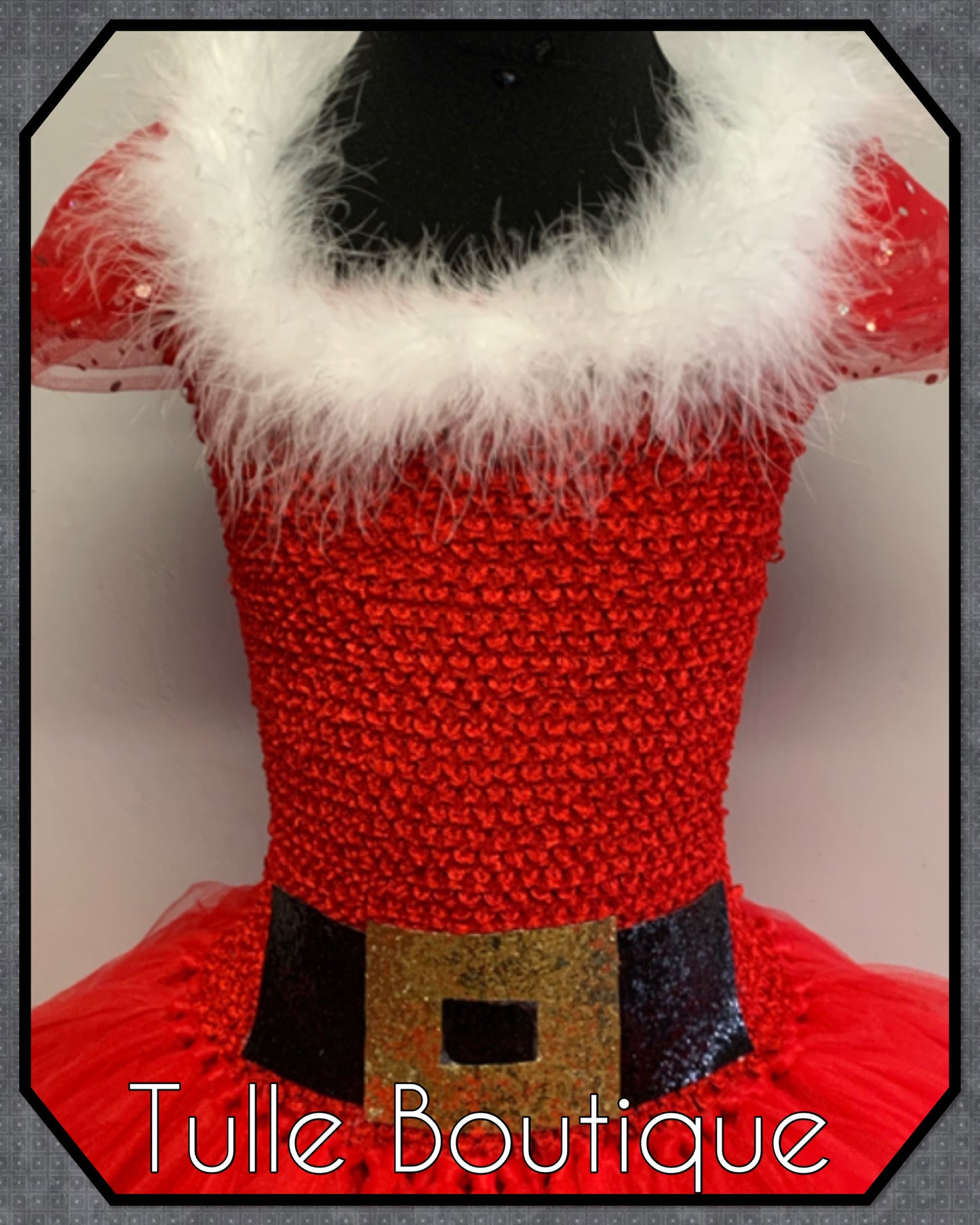Mrs Claus Santa Princess Christmas tutu party dress