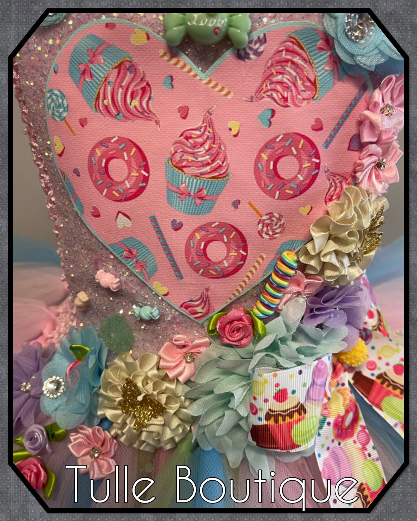 Candyland sweet and donuts birthday party tutu dress