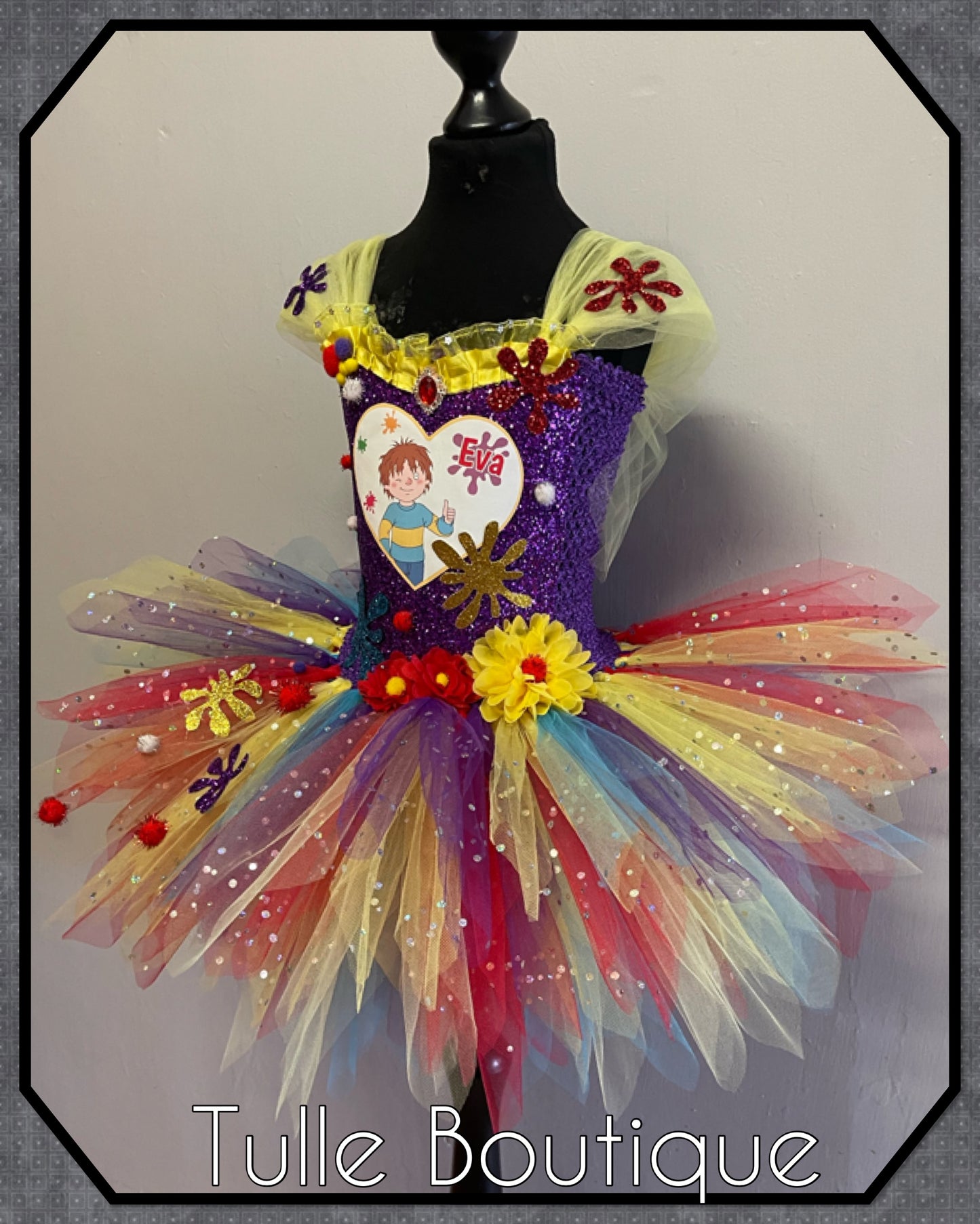 Horrid Henry themed personalized birthday party tutu dress