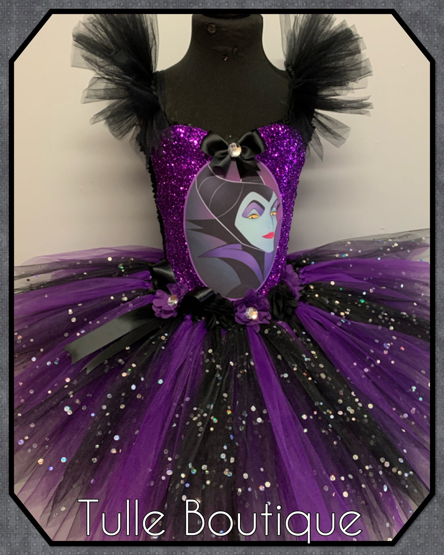 Girls Maleficent Halloween birthday world book tutu dress