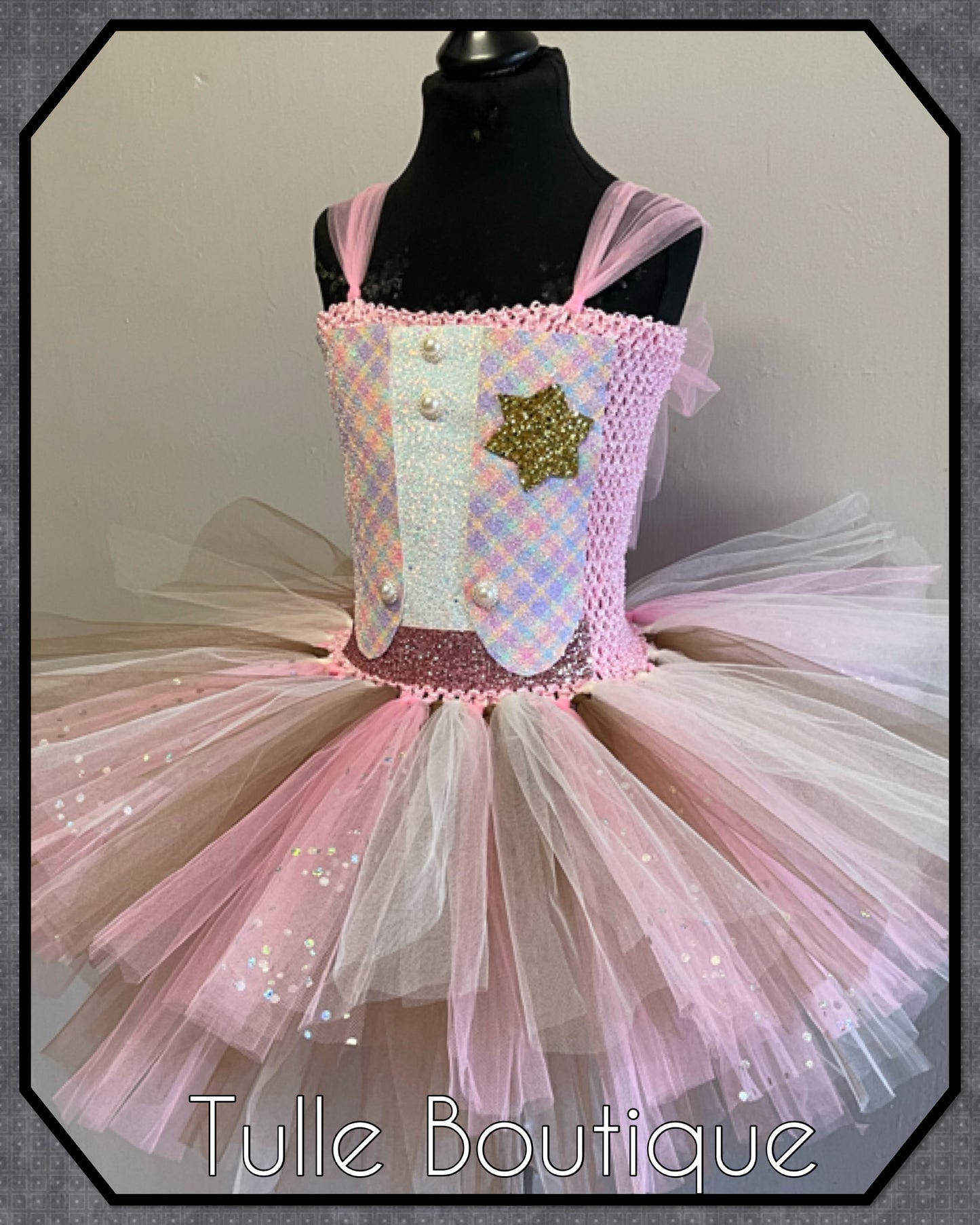 LARA. Girls Cowgirl sheriff tutu dress dance outfit