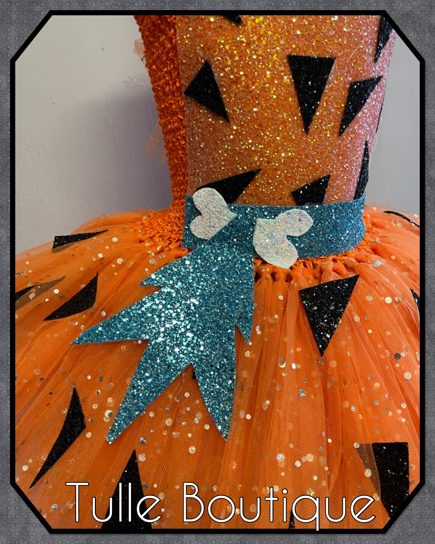 Flintstones Bamm Bamm Halloween birthday tutu dress