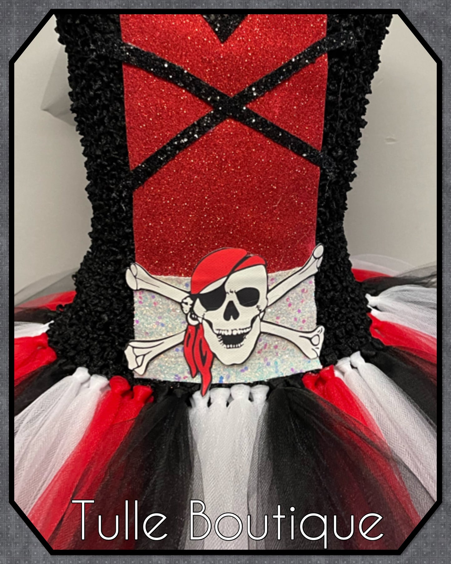Girls Pirate birthday tutu dress fancy dress costume