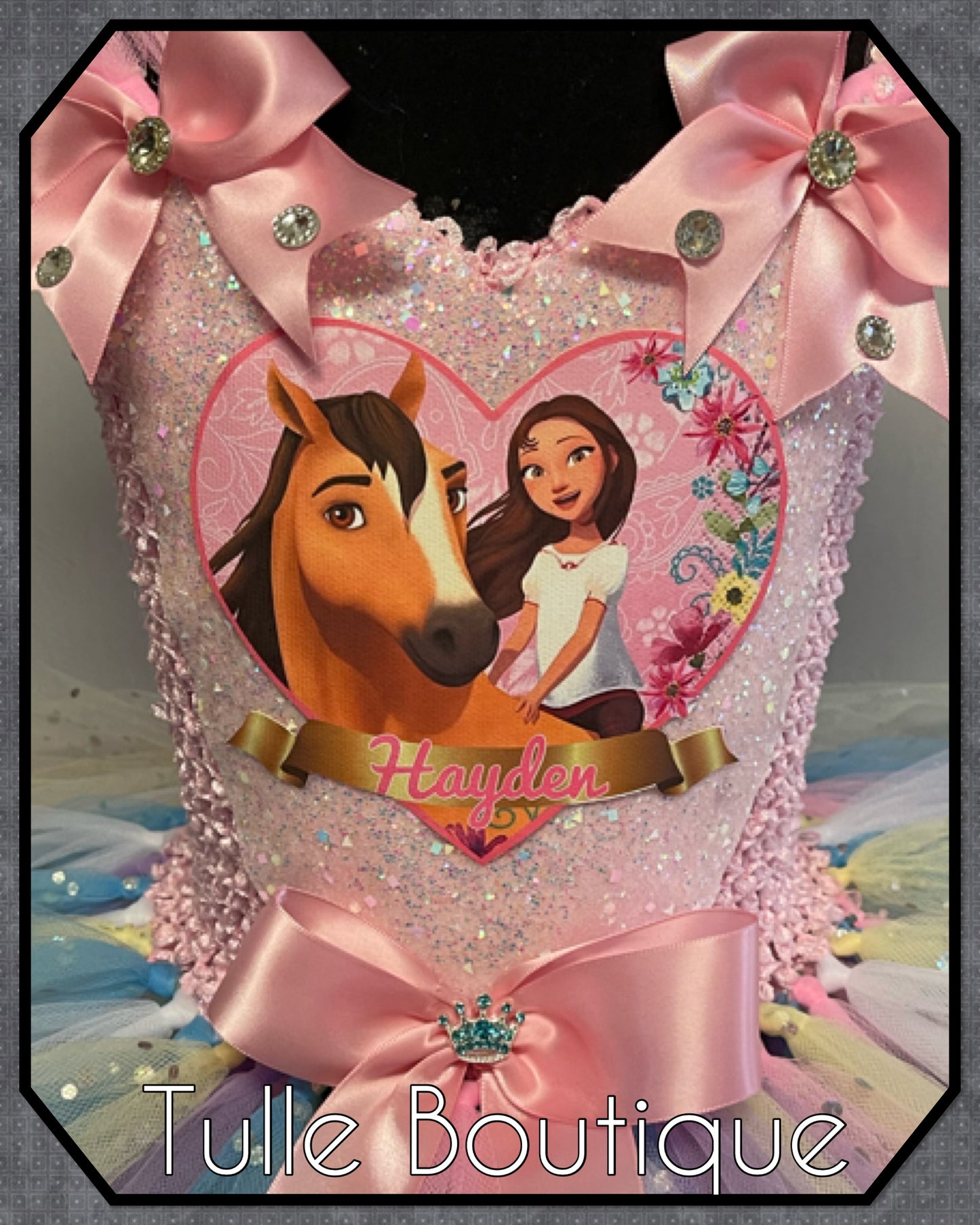 Spirit the horse personalized birthday party princess tutu dress