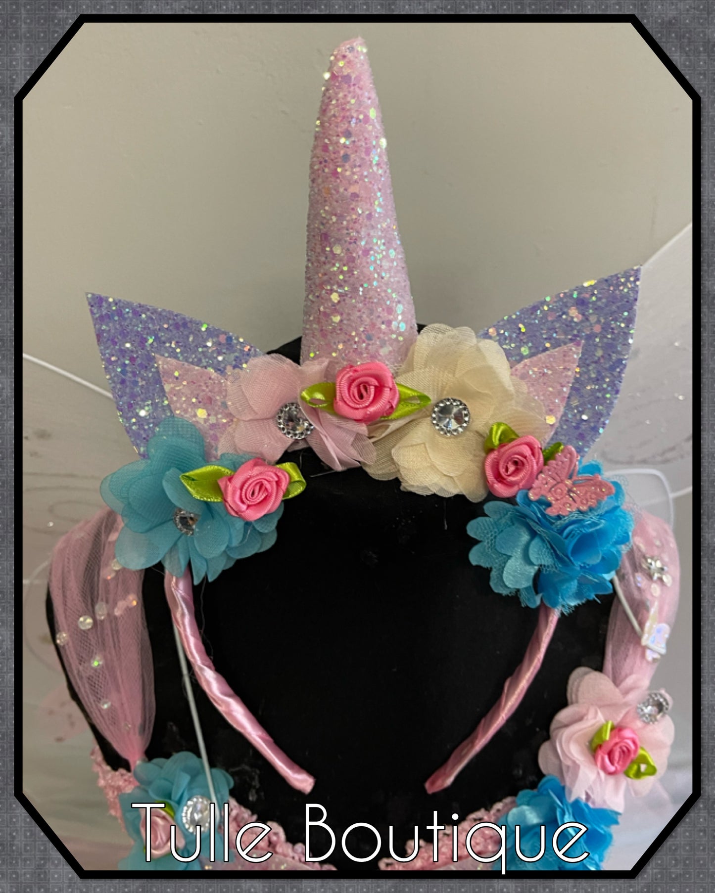LARISA. Pastel Rainbow Unicorn princess tutu birthday party dress