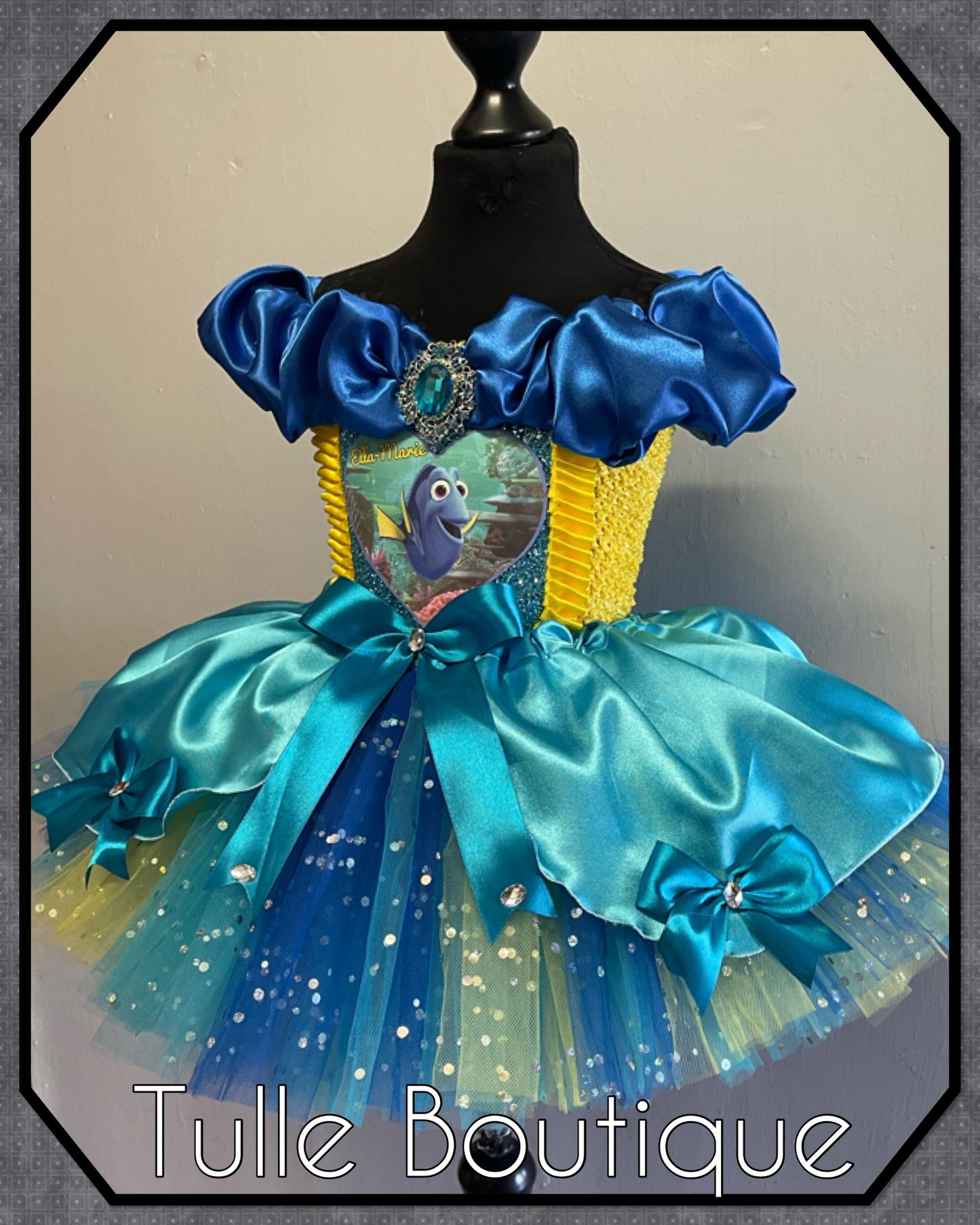 Dory fish Princess ballgown tutu dress