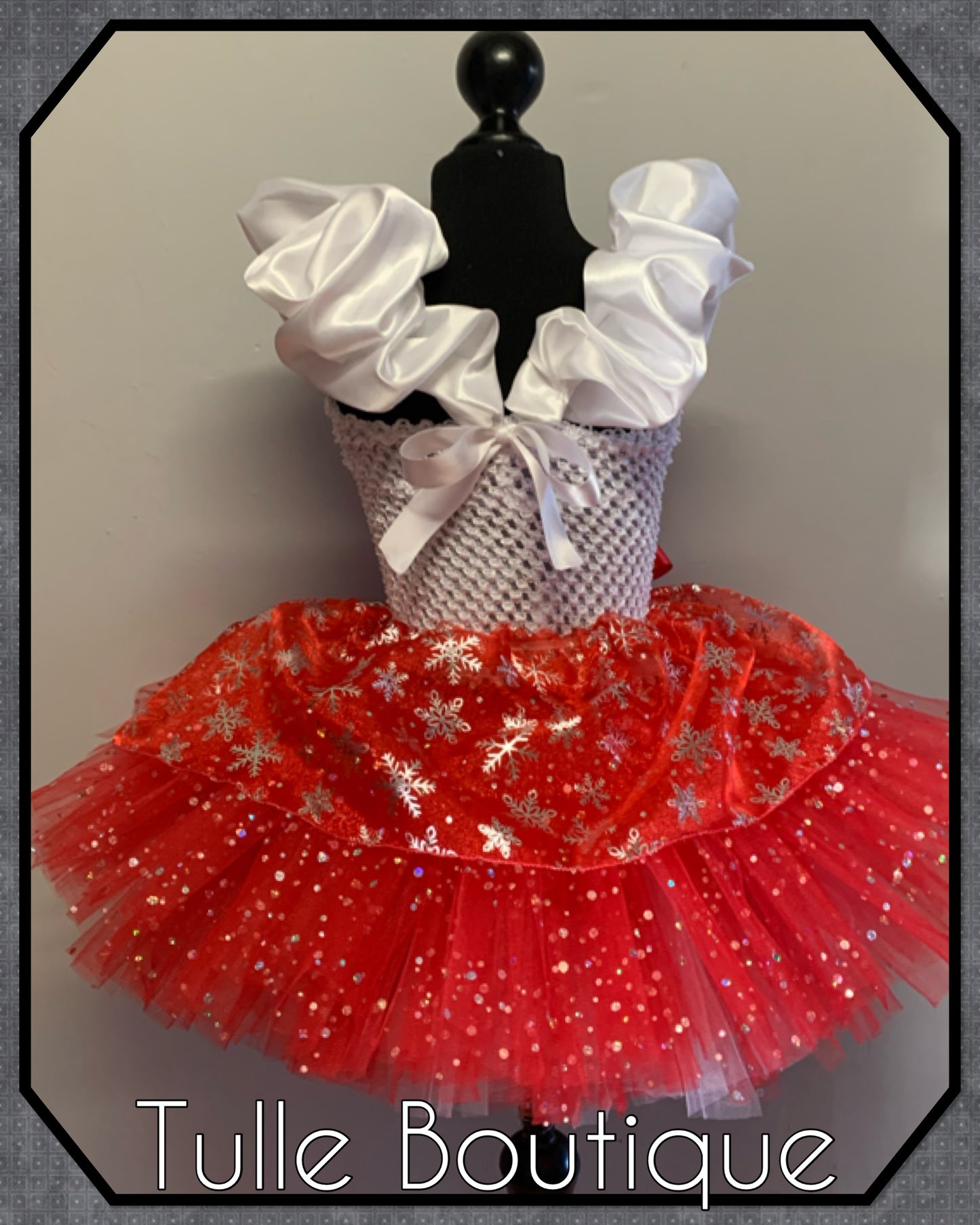 Festive Christmas princess ballgown tutu dress