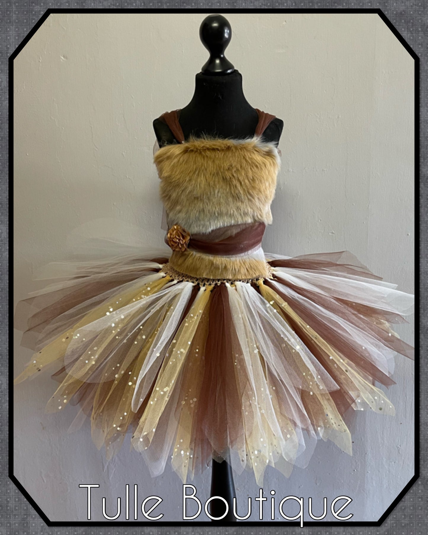 Fox tutu dress jungle animal party outfit
