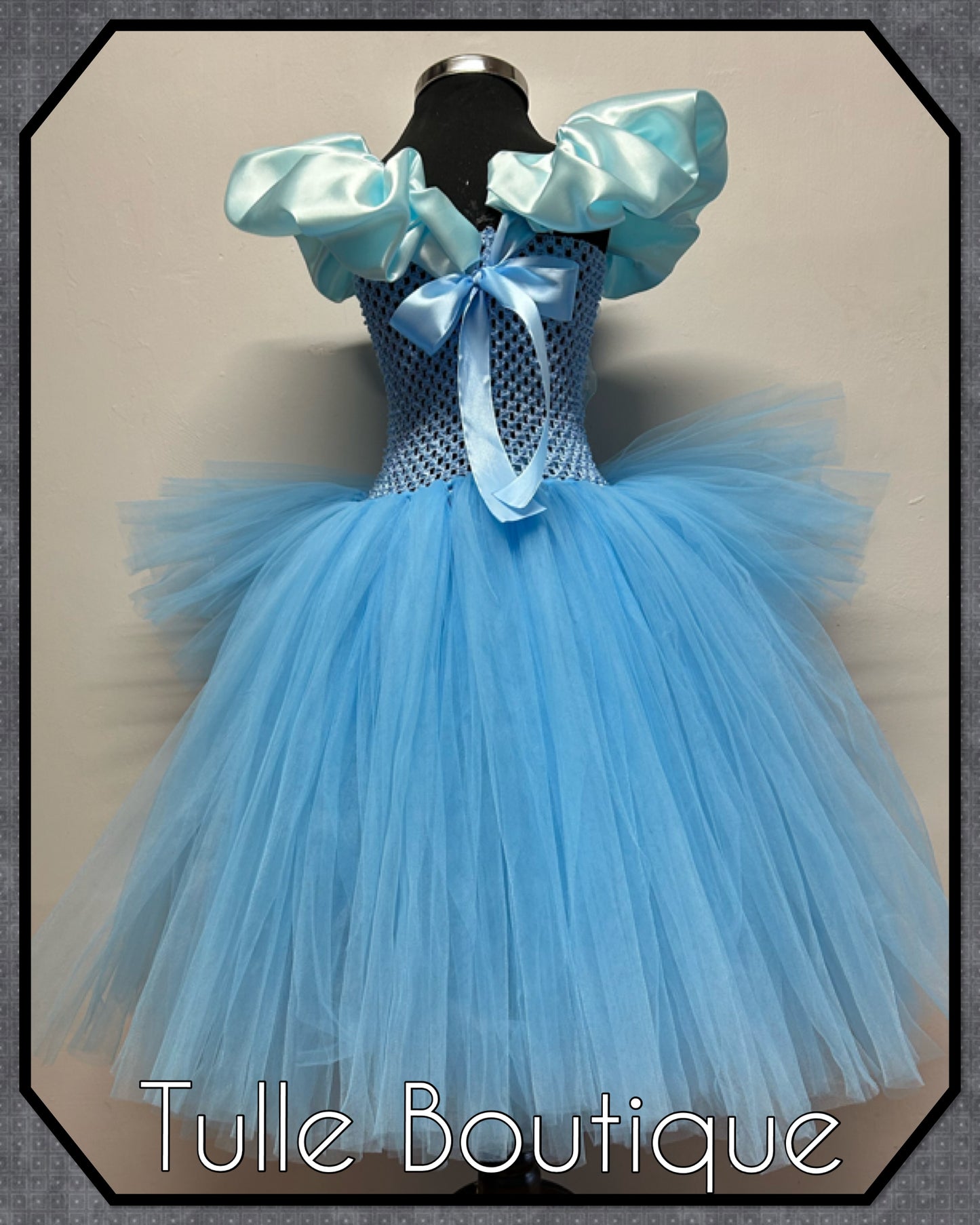Girls Princess sky blue Frozen Elsa ballgown birthday tutu dress
