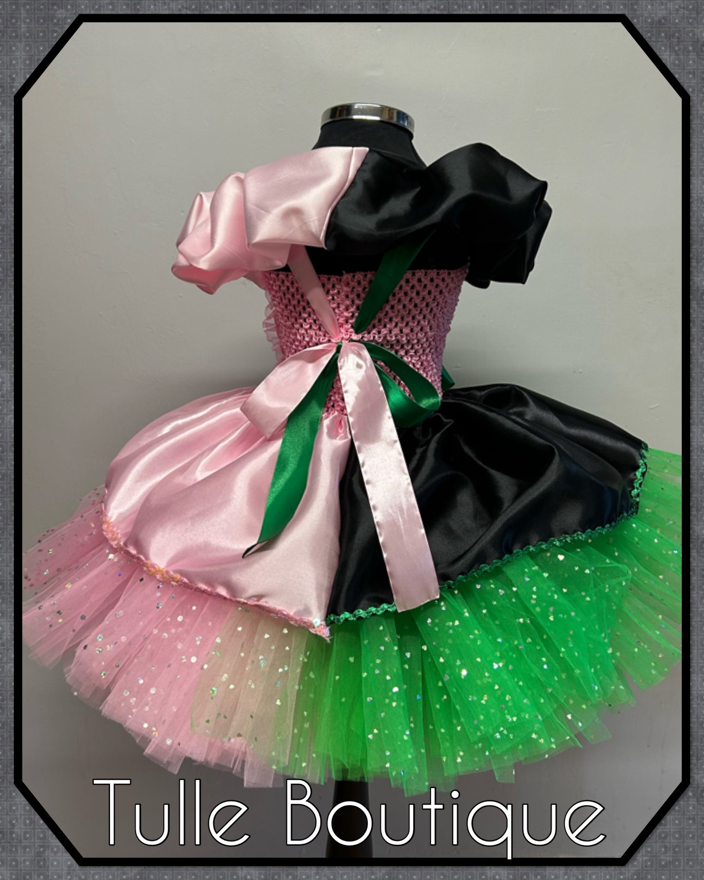 Girls Wicked Elphaba/Glinda ballgown tutu birthday party dress