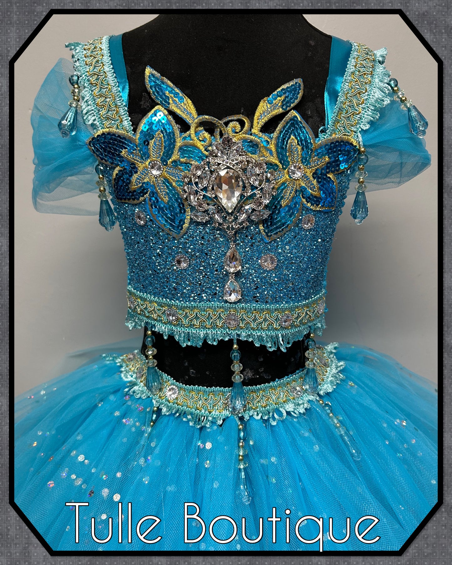 Girls princess Jasmine Arabian Princess birthday party tutu dress