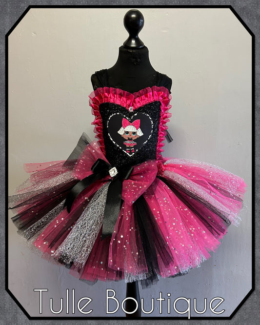 Girls Glitter Disco Diva doll themed girls birthday party tutu dress fancy dress costume