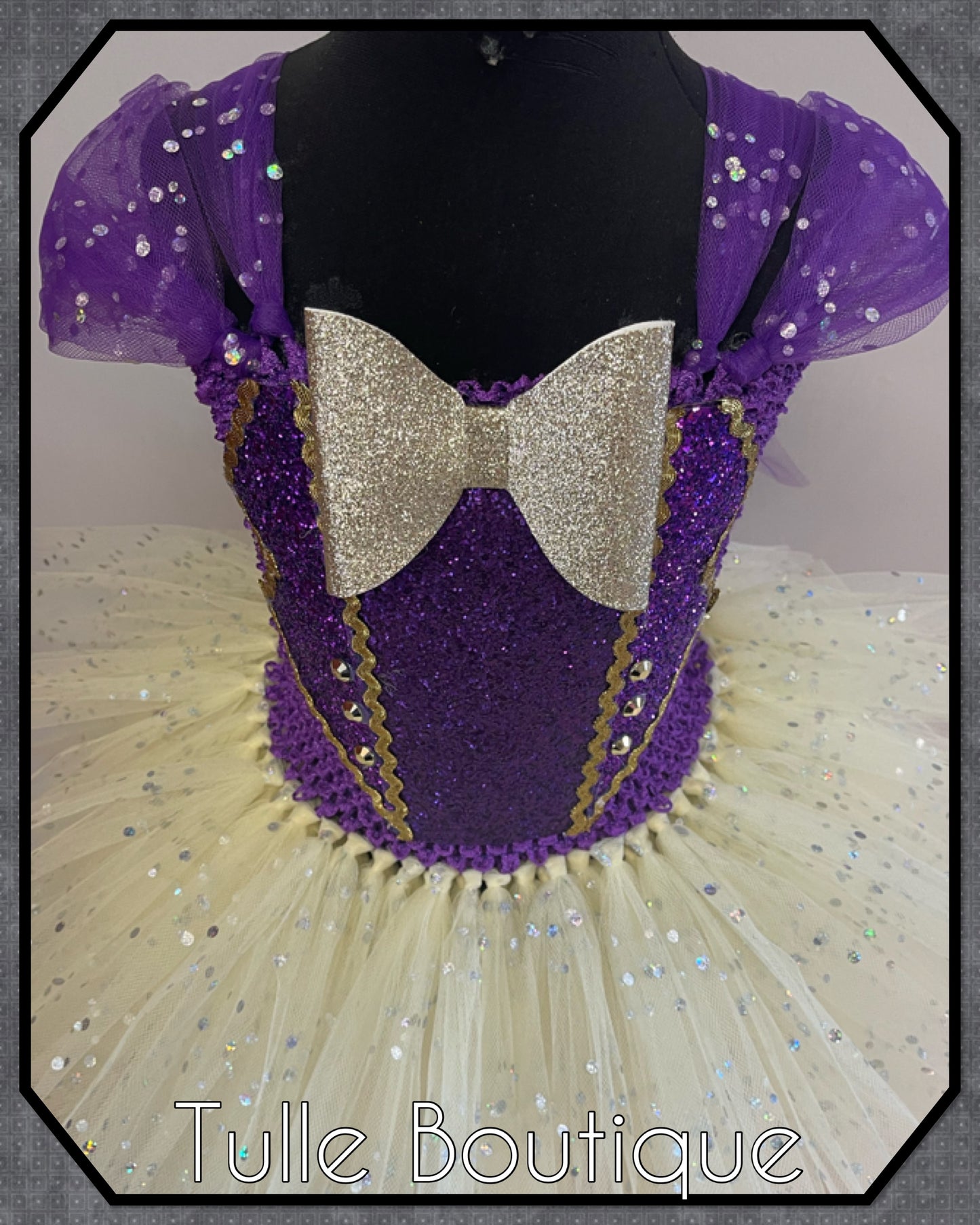 Girls toddlers purple glitter Willie wonka chocolate factory world book day birthday tutu dress