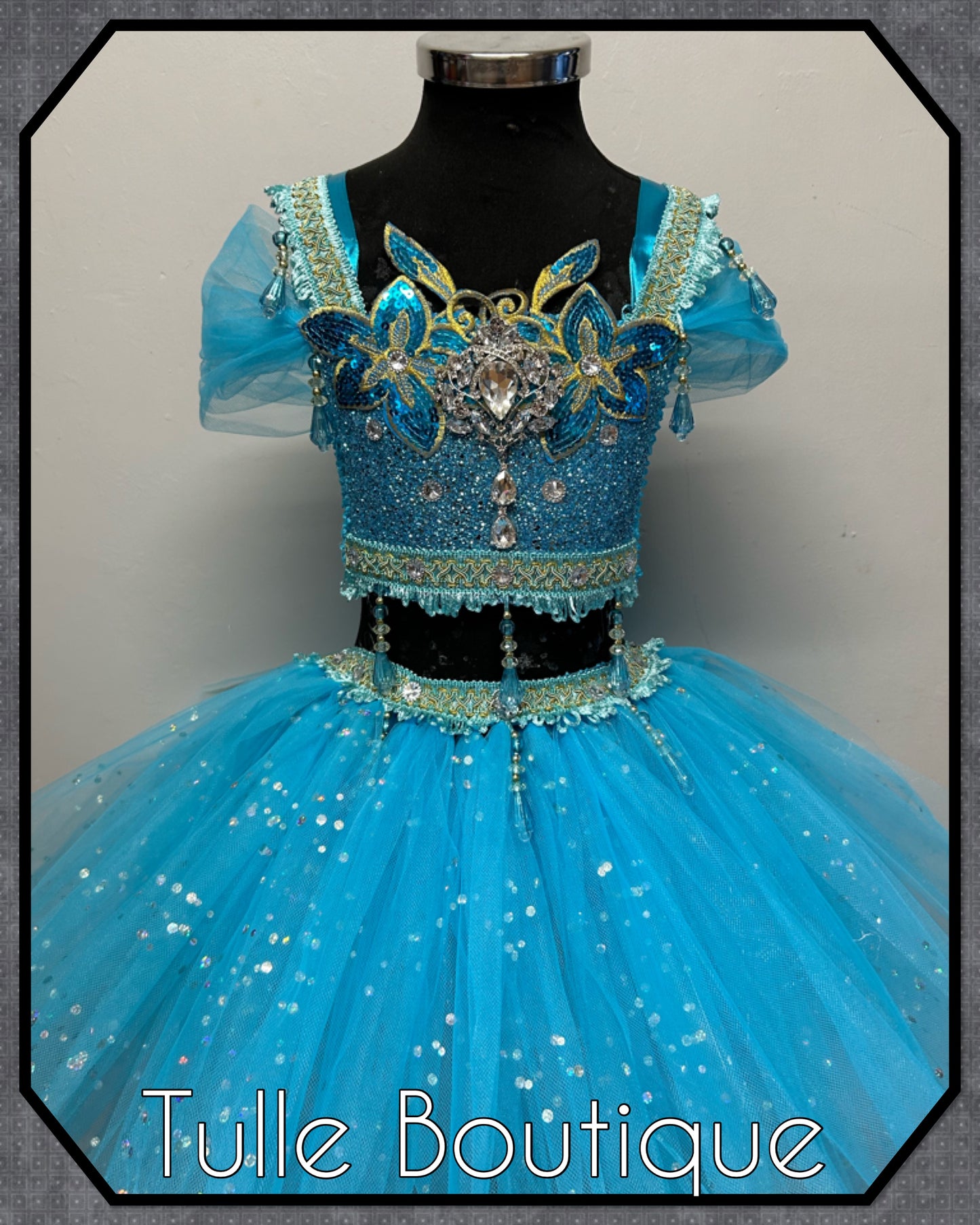 Girls princess Jasmine Arabian Princess birthday party tutu dress