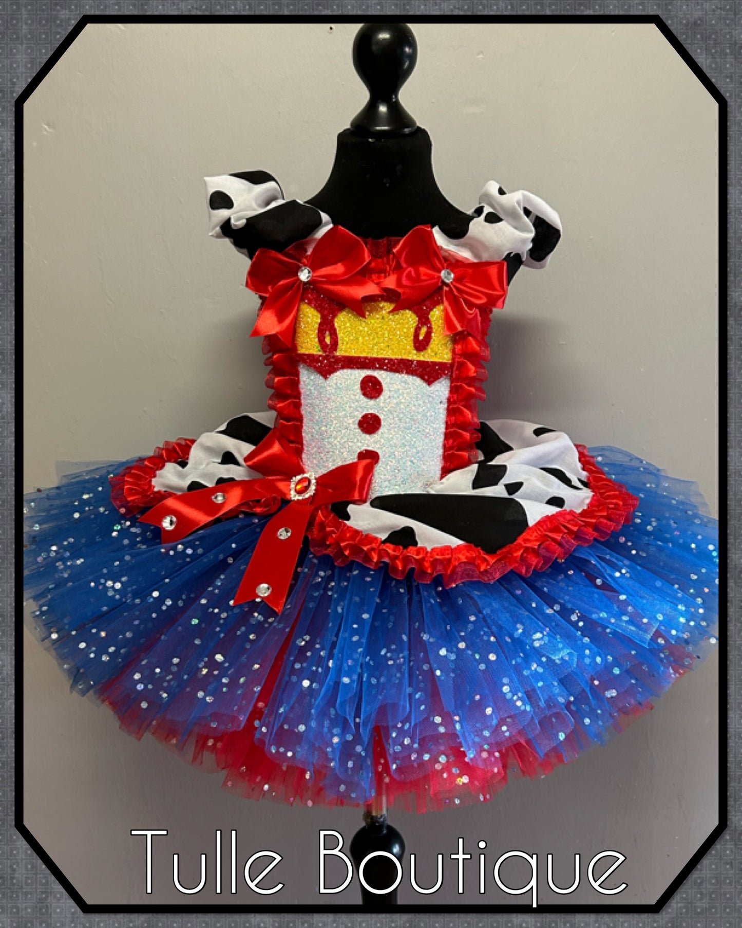 Girls Toy Story Cowgirl Jessie Princess ballgown tutu dress