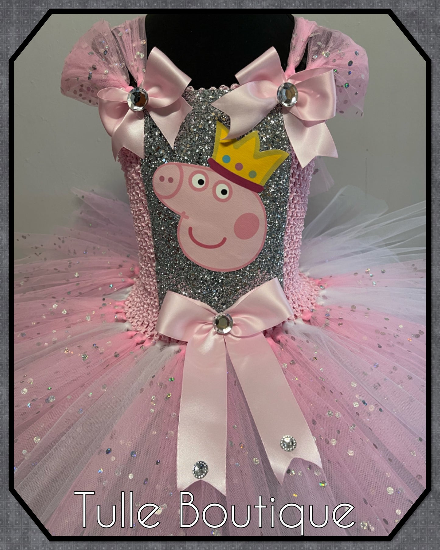Girls toddlers peppa pig birthday party tutu dress