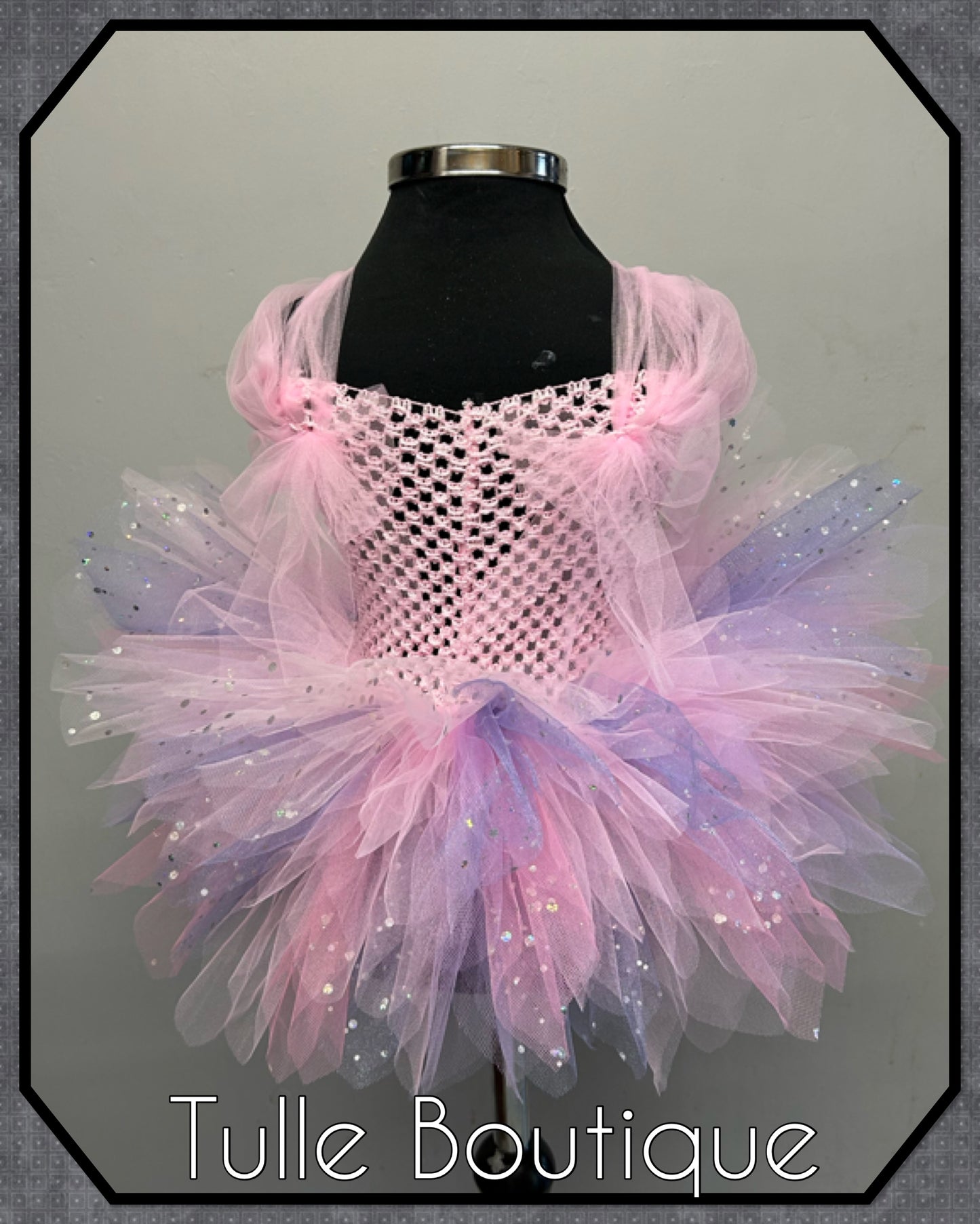 LANA. Girls toddlers pinks and lilac flower fairy princess tutu birthday party dress. Fairy first birthday.