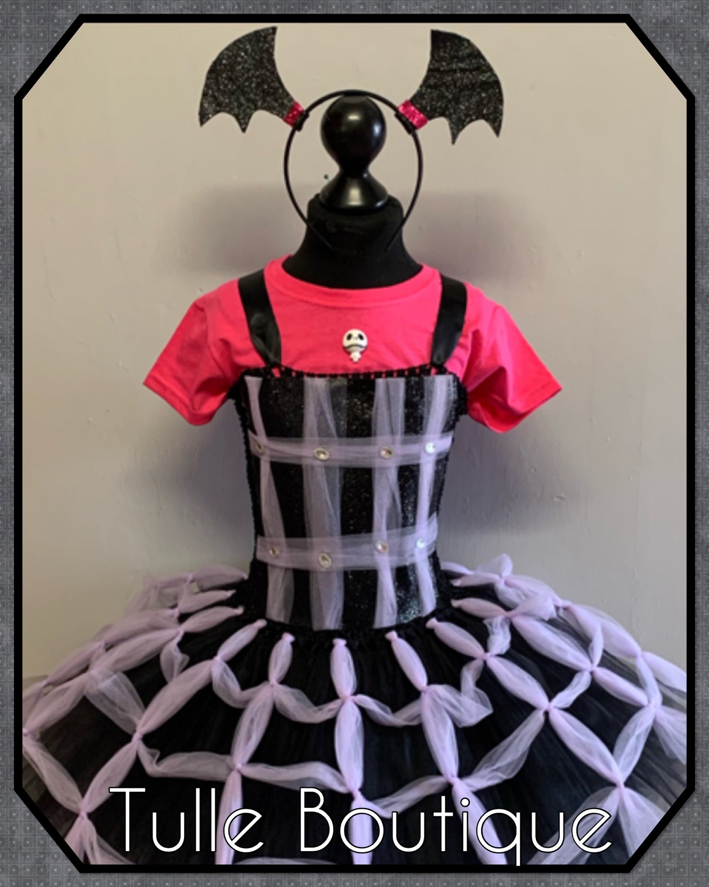 Girls Vampirina halloween birthday party tutu dress fancy dress costume