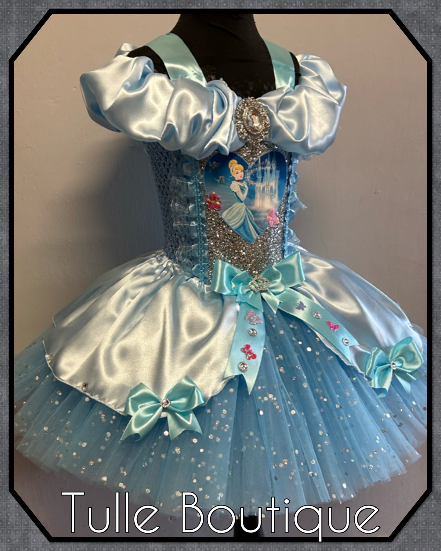 Girls Cinderella Princess ballgown birthday party tutu dress