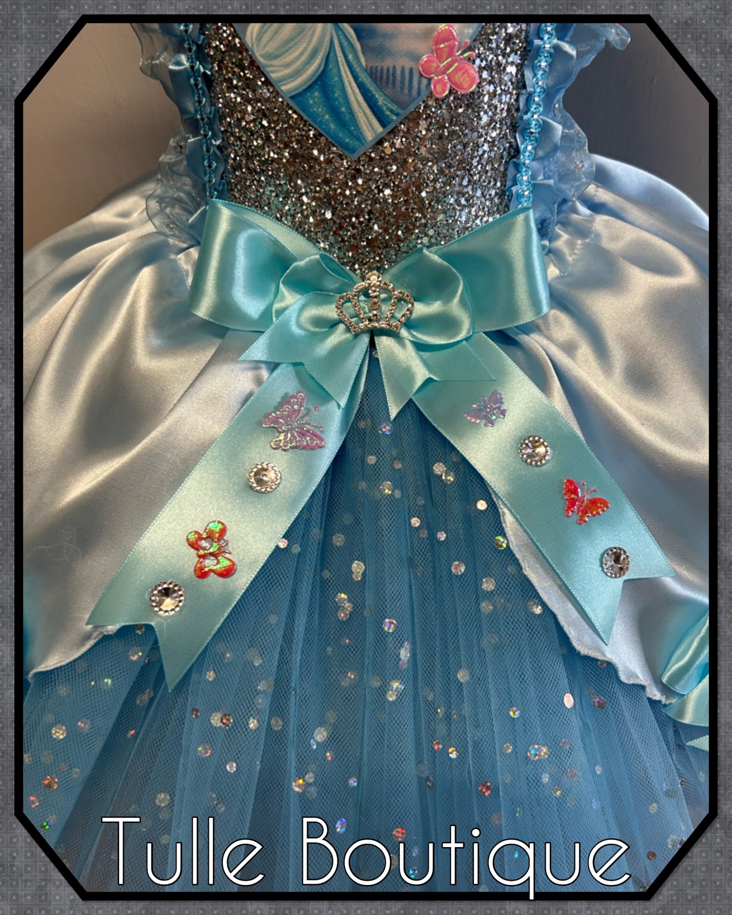 Girls Cinderella Princess ballgown birthday party tutu dress