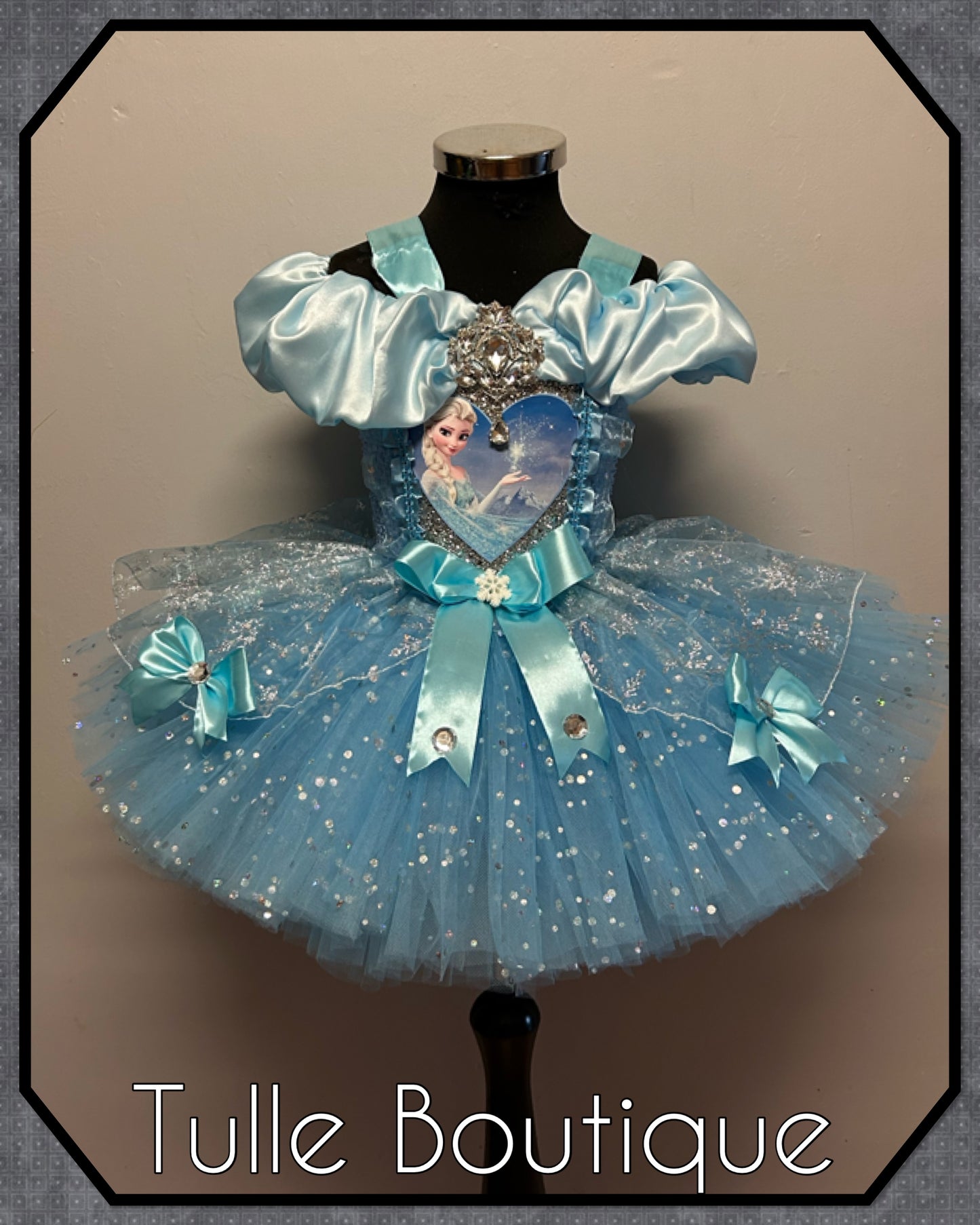 Frozen Elsa ballgown tutu dress