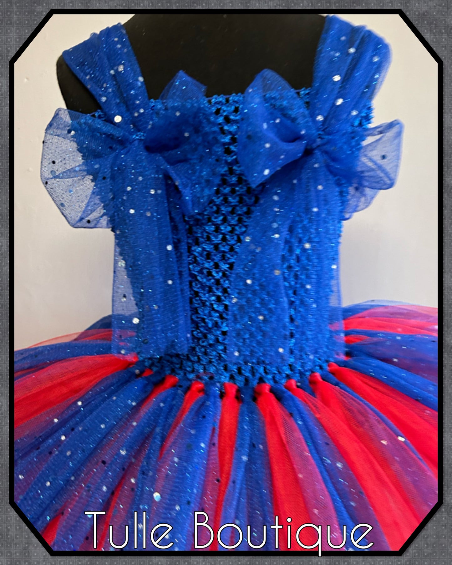 Girls Captain America superhero tutu dress birthday party fancy dress costume