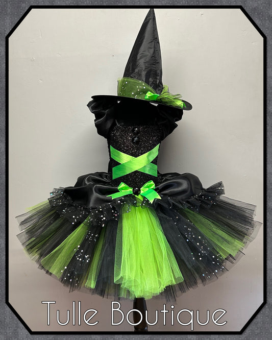 Girls Toddlers Wizard of Oz Wicked Witch of the west Elphaba costume tutu dress