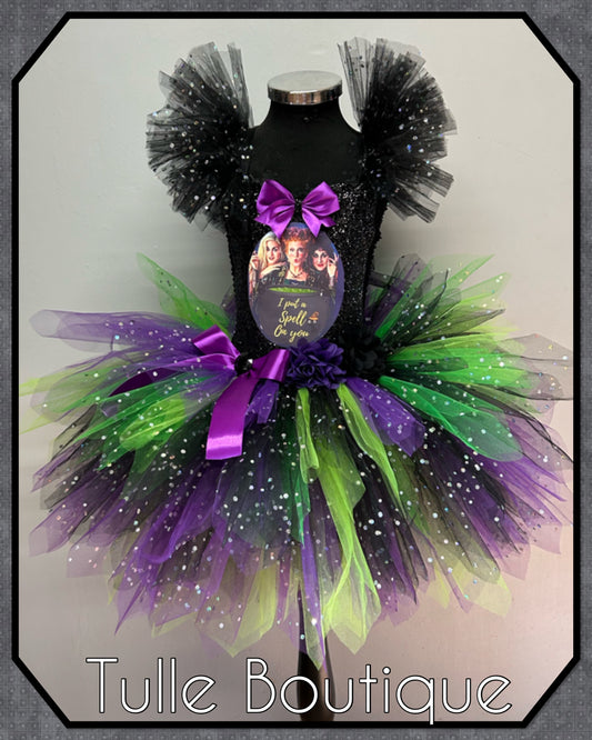 Girls Hocus Pocus Halloween birthday world book tutu dress