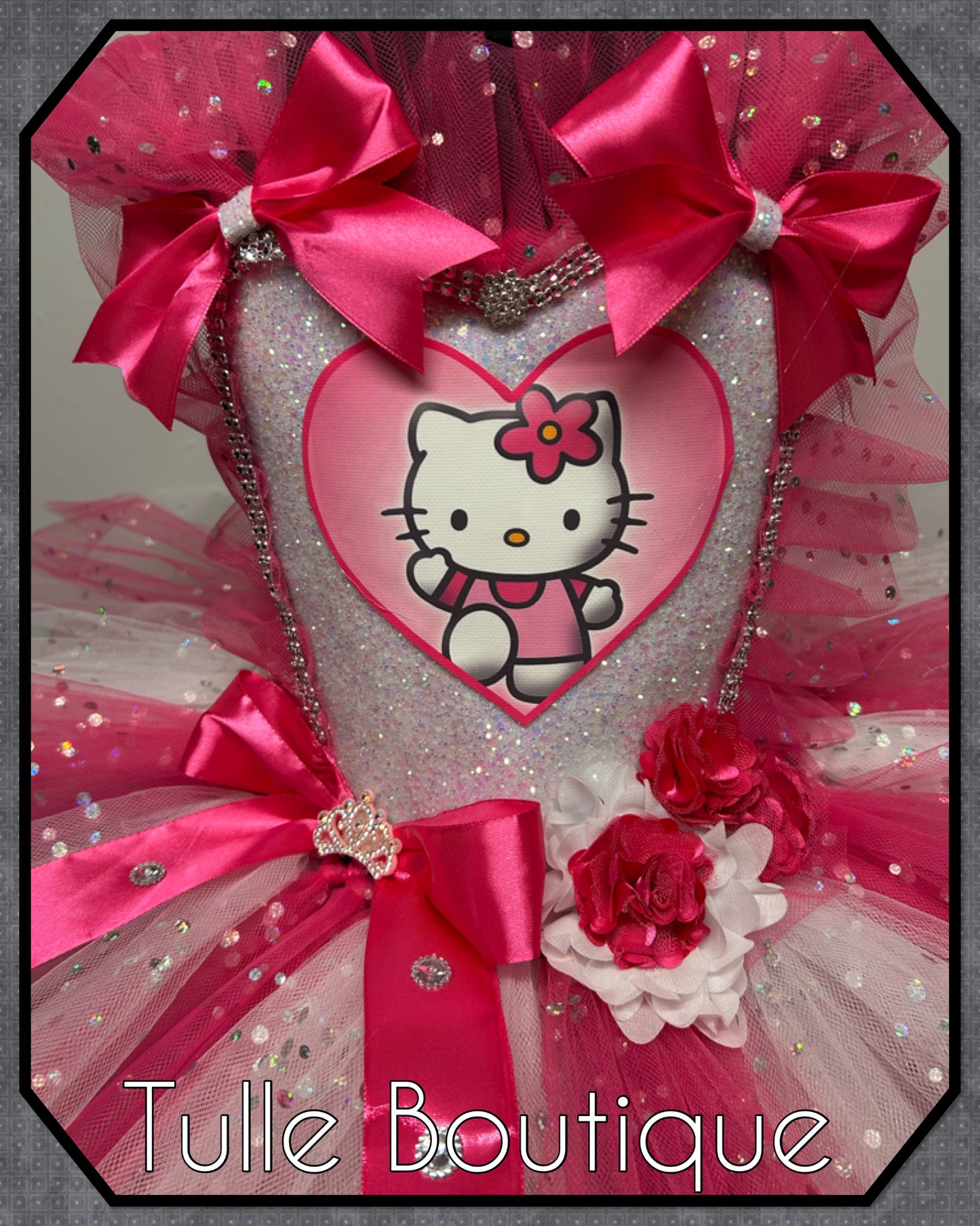 Girls Hello Kitty birthday party tutu dress fancy dress costume