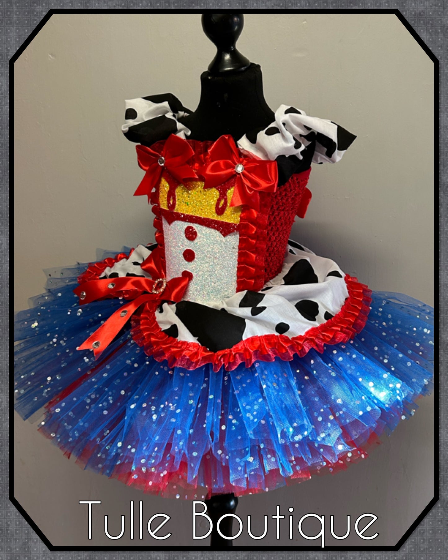 Girls Toy Story Cowgirl Jessie Princess ballgown tutu dress