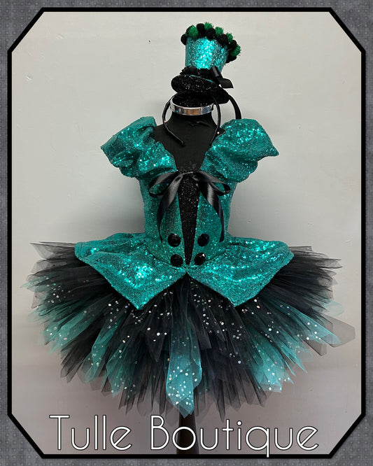 Girls Toddlers the wizard from the wizard of Oz Emerald city tutu dress fancy dress costume