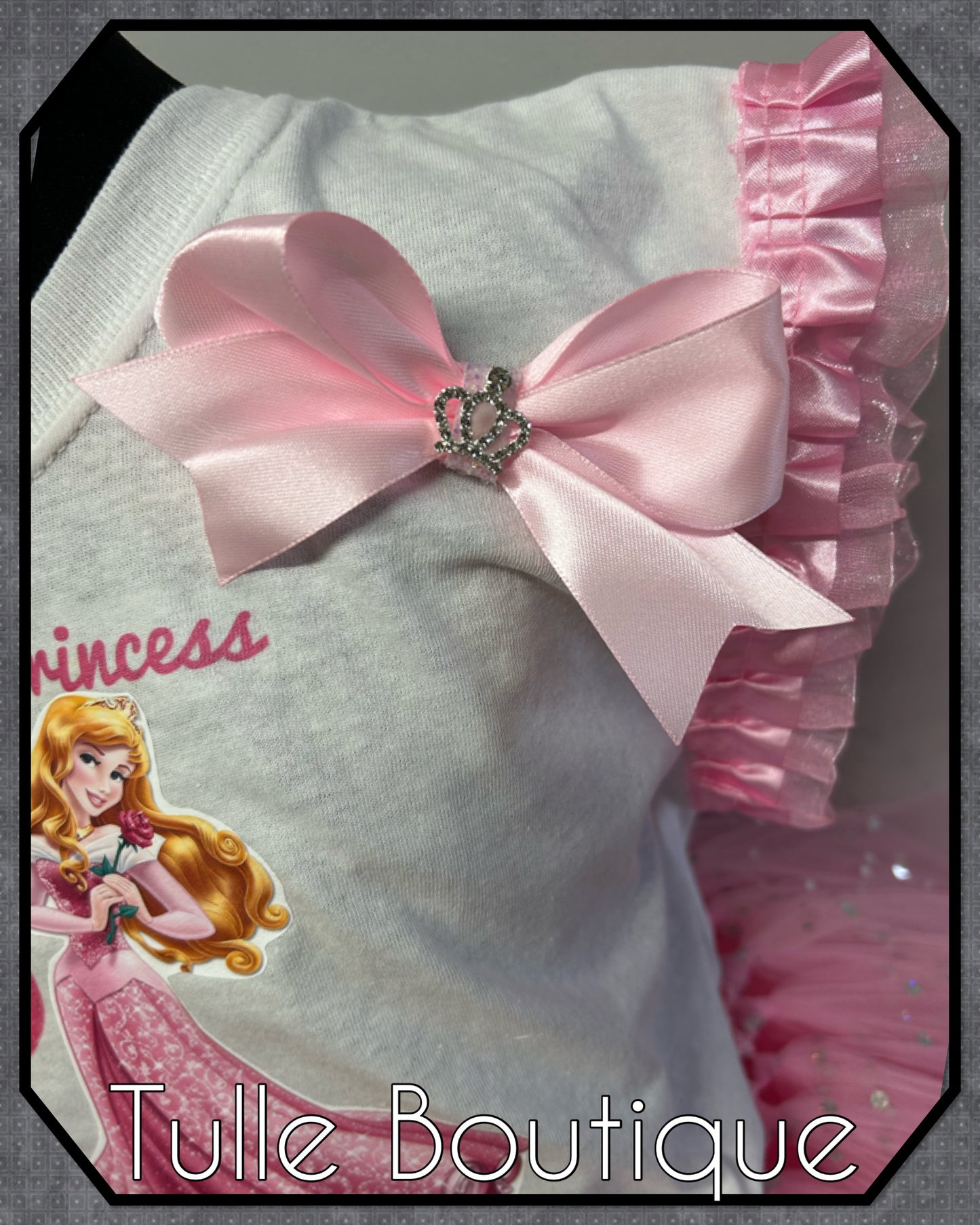 Princess Aurora sleeping beauty T-shirt and tutu birthday party outfit