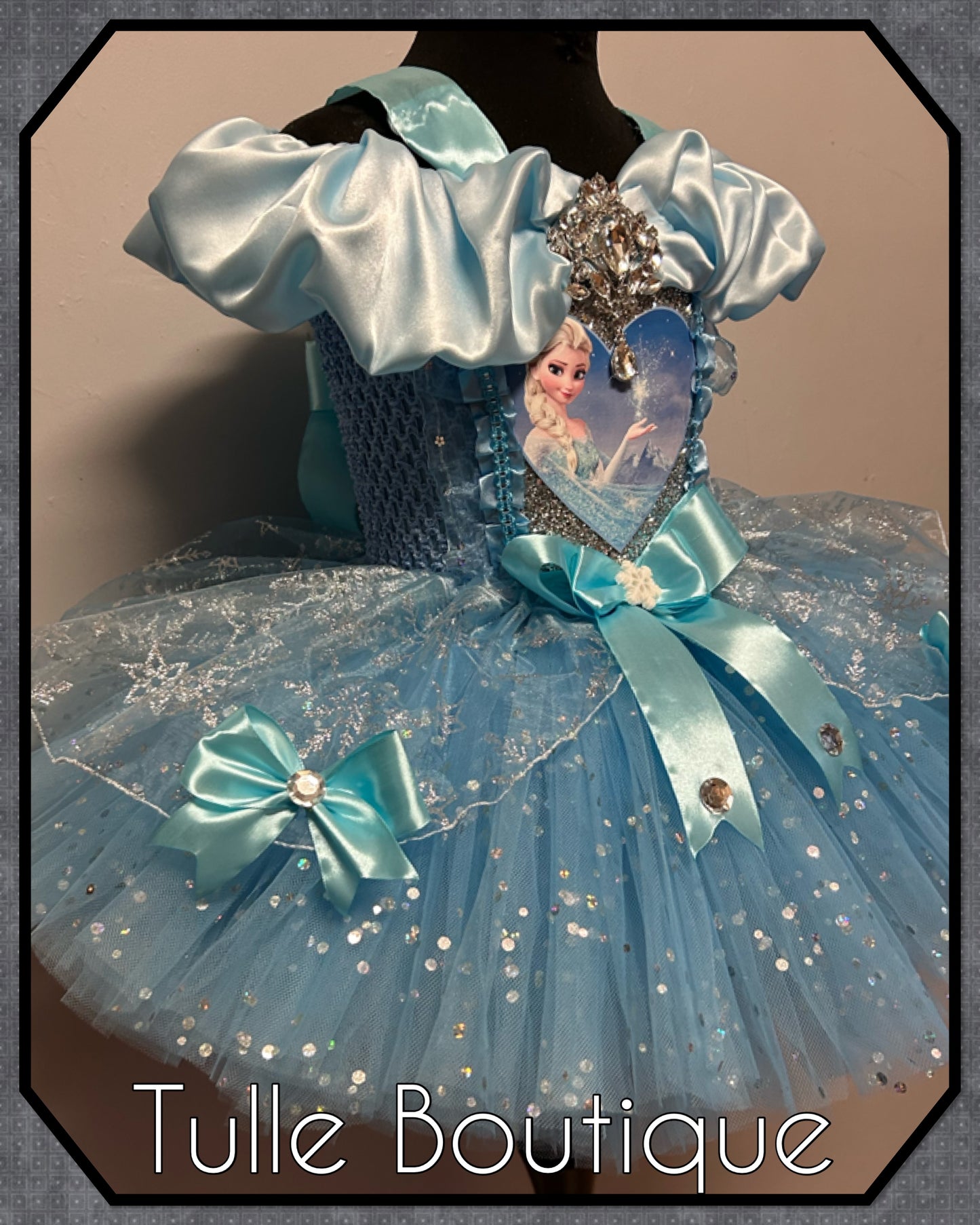 Frozen Elsa ballgown tutu dress