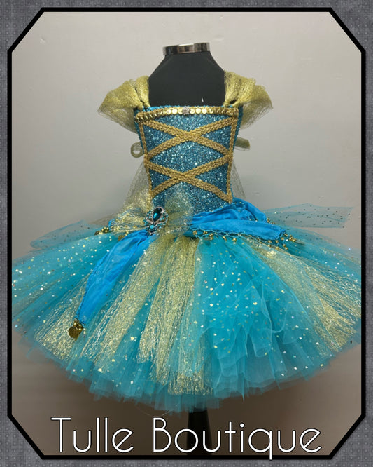 Girls toddlers  Princess Jasmine tutu dress fancy dress costume