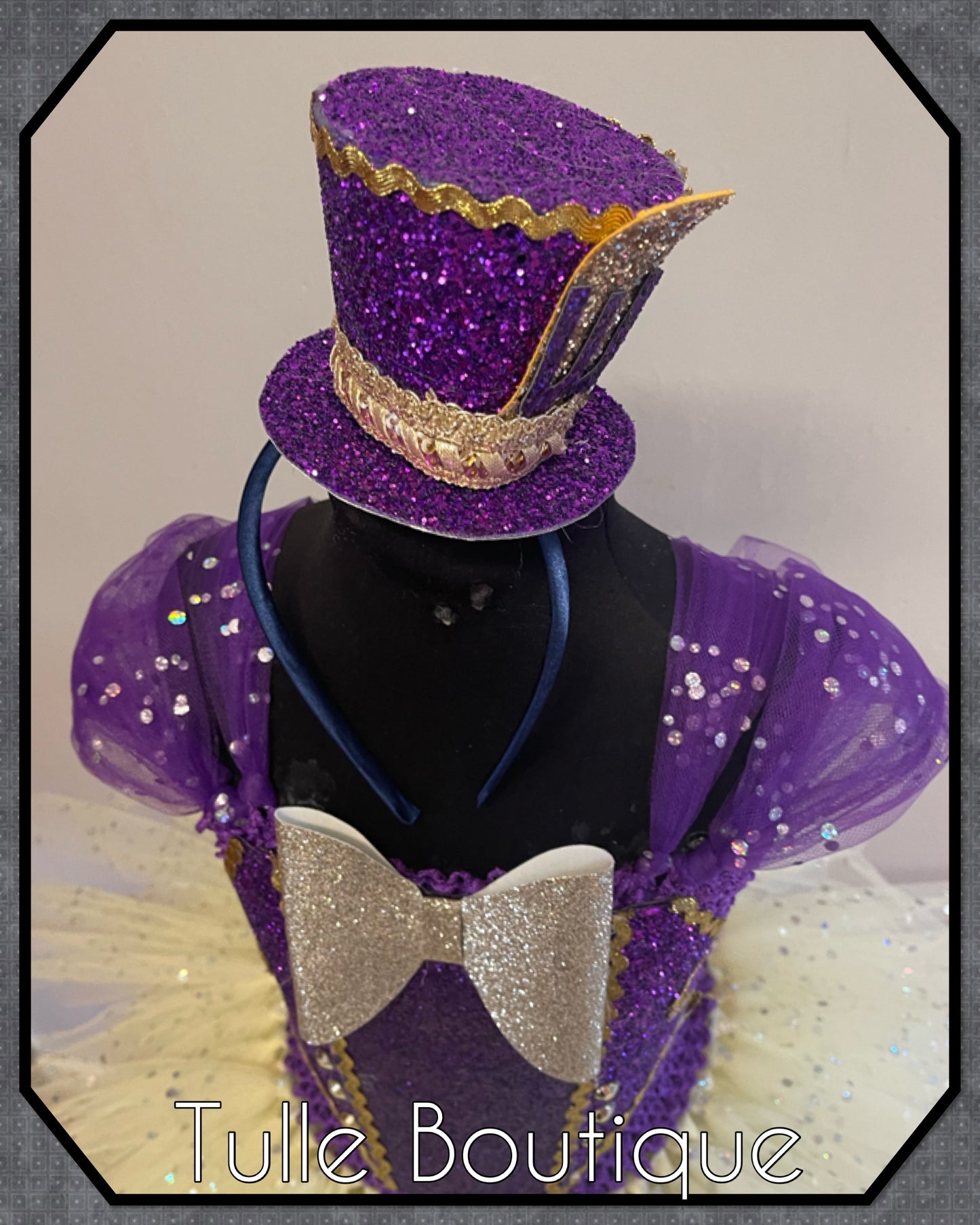 Girls toddlers purple glitter Willie wonka chocolate factory world book day birthday tutu dress